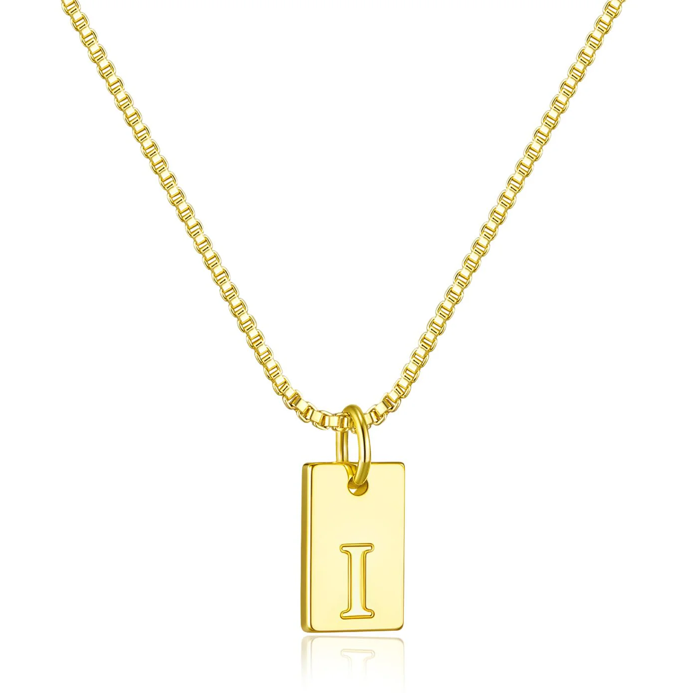 Initial Necklaces for Women 14K Gold Plated Letter Necklace Dainty Name Pendant Necklace Personalized Christmas Gifts for Women Trendy Gold Jewelry