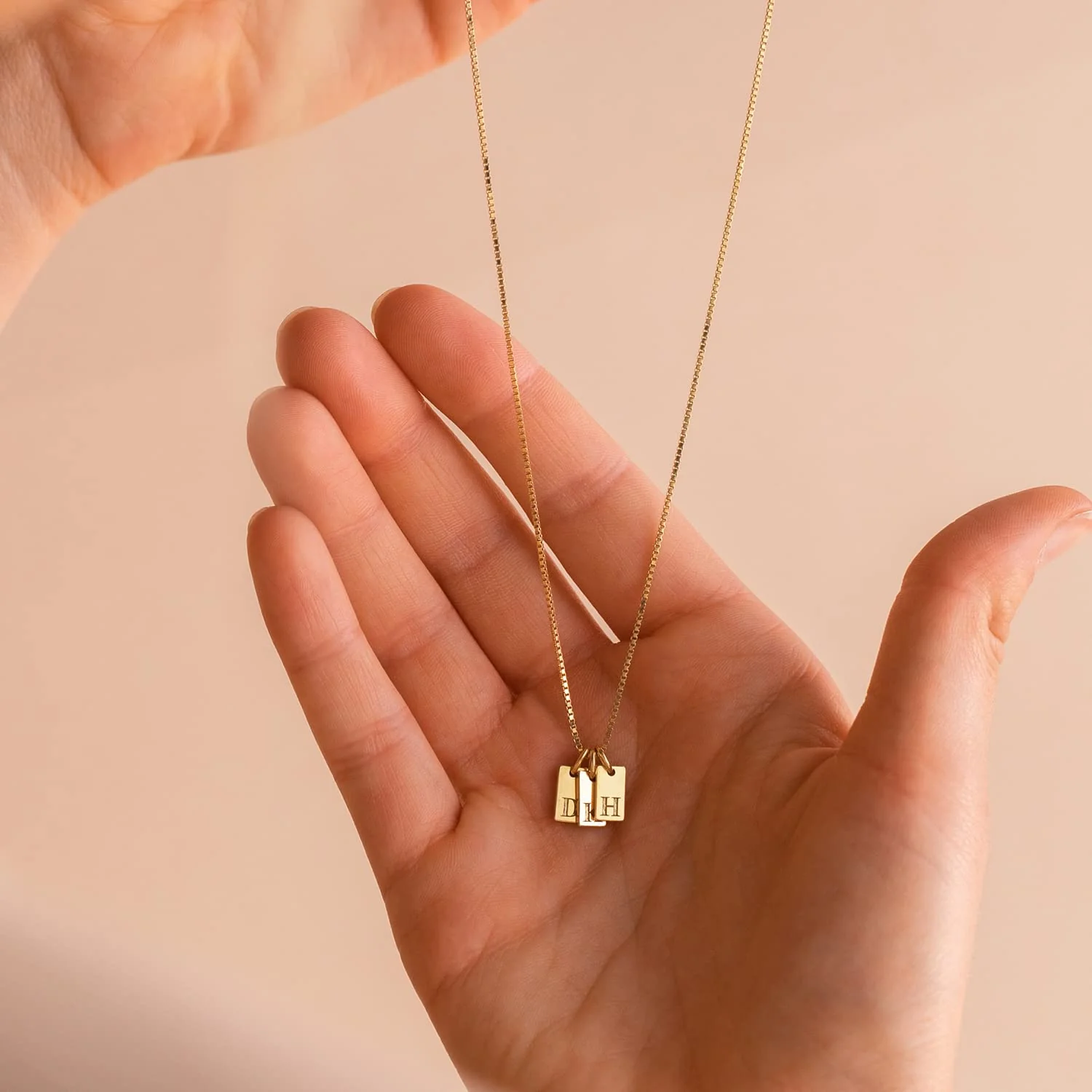Initial Necklaces for Women 14K Gold Plated Letter Necklace Dainty Name Pendant Necklace Personalized Christmas Gifts for Women Trendy Gold Jewelry - Image 2