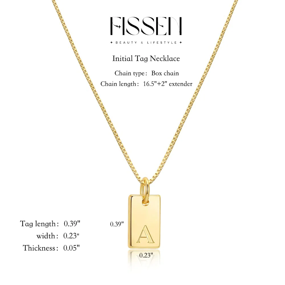 Initial Necklaces for Women 14K Gold Plated Letter Necklace Dainty Name Pendant Necklace Personalized Christmas Gifts for Women Trendy Gold Jewelry - Image 3