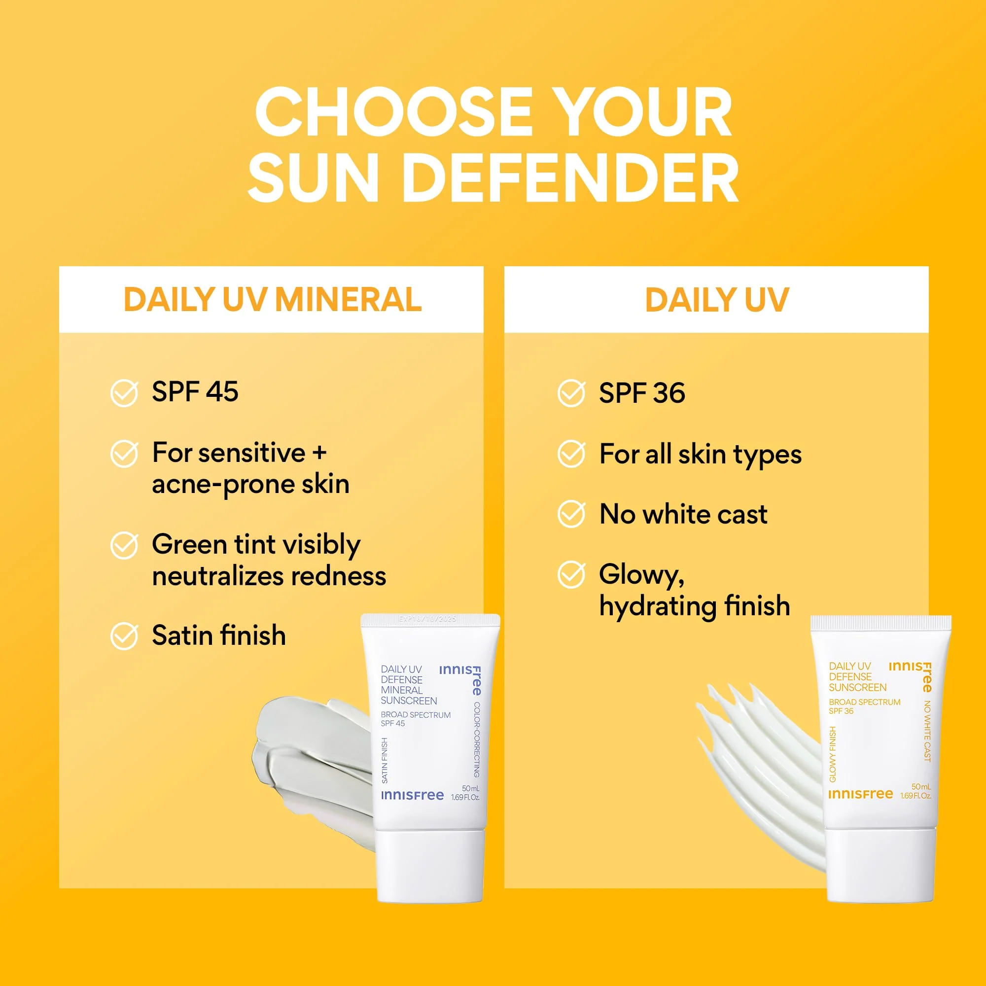 Innisfree Daily UV Defense SPF 36 – Korean Face Sunscreen, Invisible Finish, Broad Spectrum, No White Cast, Lightweight, Hydrating - Image 6