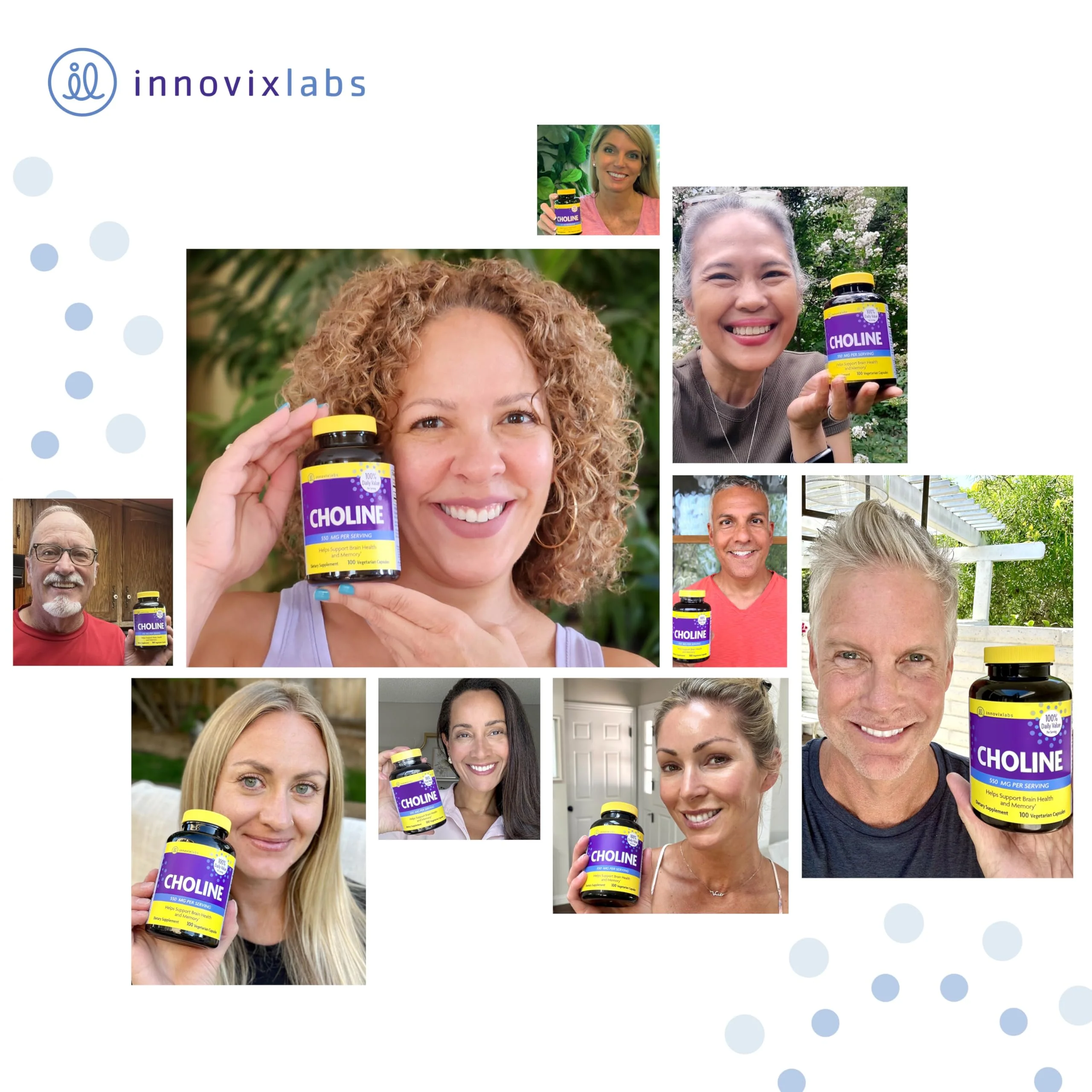InnovixLabs Choline Supplement 550mg Pure Choline Bitartrate for Brain Health, Focus, Memory, Cognitive Development, Fatty Liver and Mood Support for Women and Men, 100 Capsules - Image 4