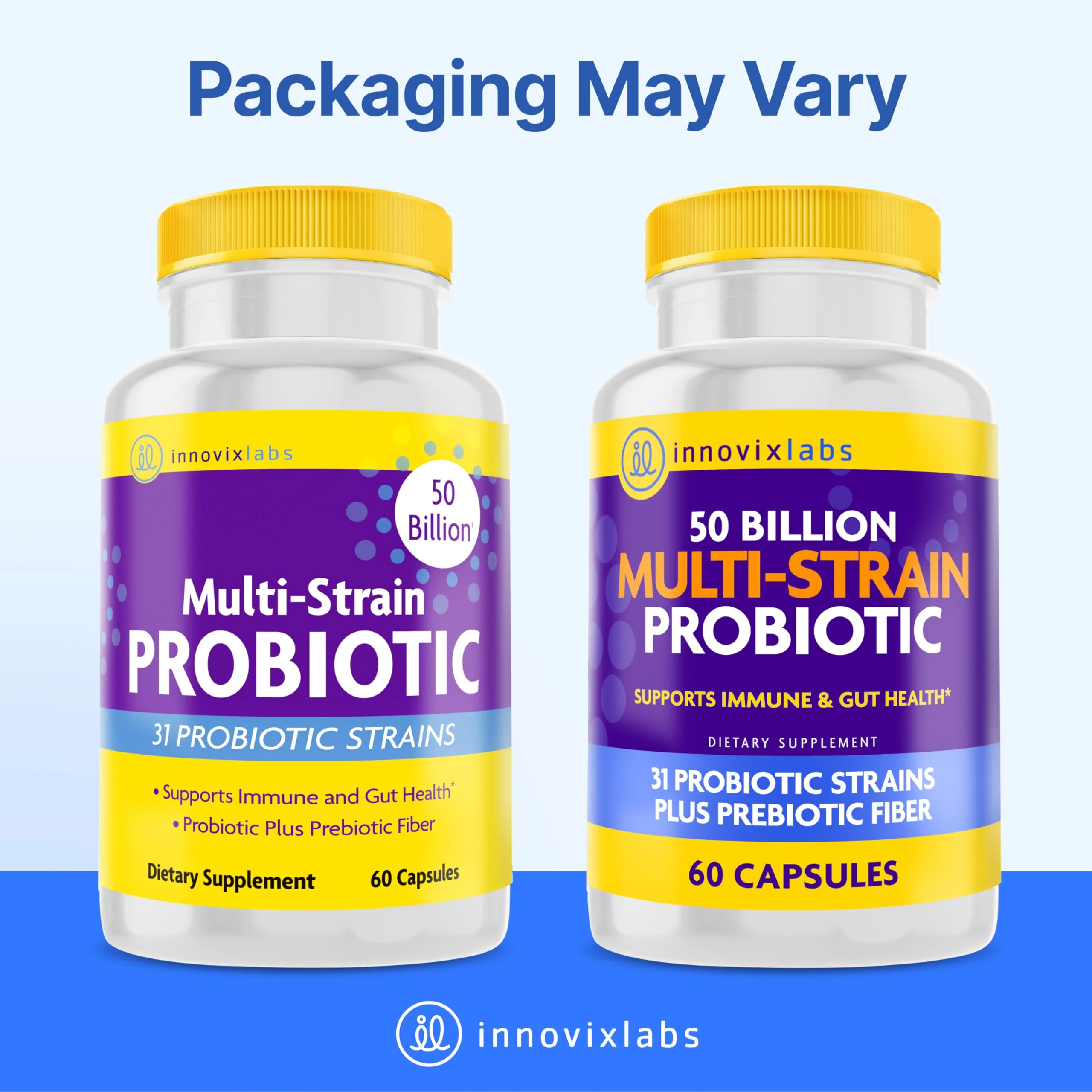 InnovixLabs Multi Strain Probiotics for Women & Men - Probiotic Supplement - 50 Billion CFU - Gut Health, Immune Support, Digestion, Lactobacillus Acidophilus, Prebiotics and Probiotics, 60 Capsules - Image 2