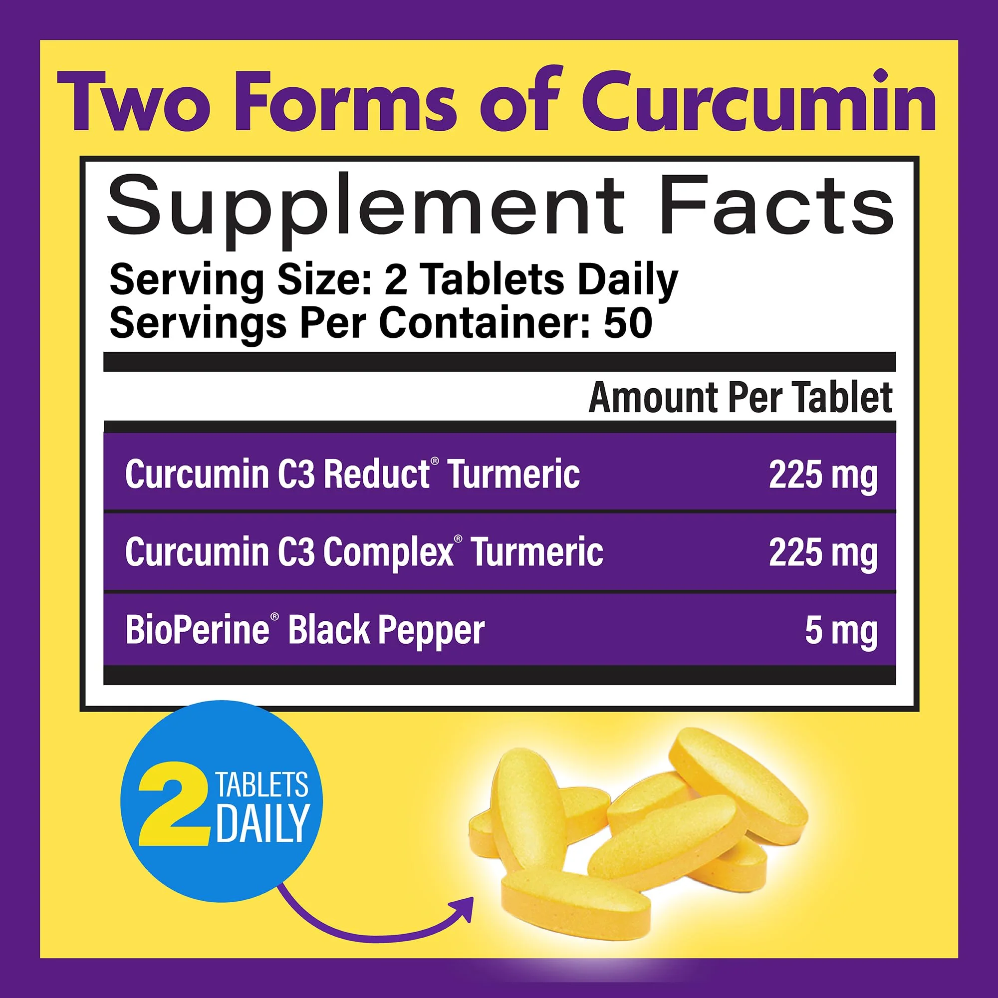 InnovixLabs Turmeric Curcumin with Black Pepper Extract - High Absorption Turmeric and Curcumin Supplements with BioPerine, C3 Reduct & Curcumin C3 Complex - 100 Time Release Tablets - Image 9