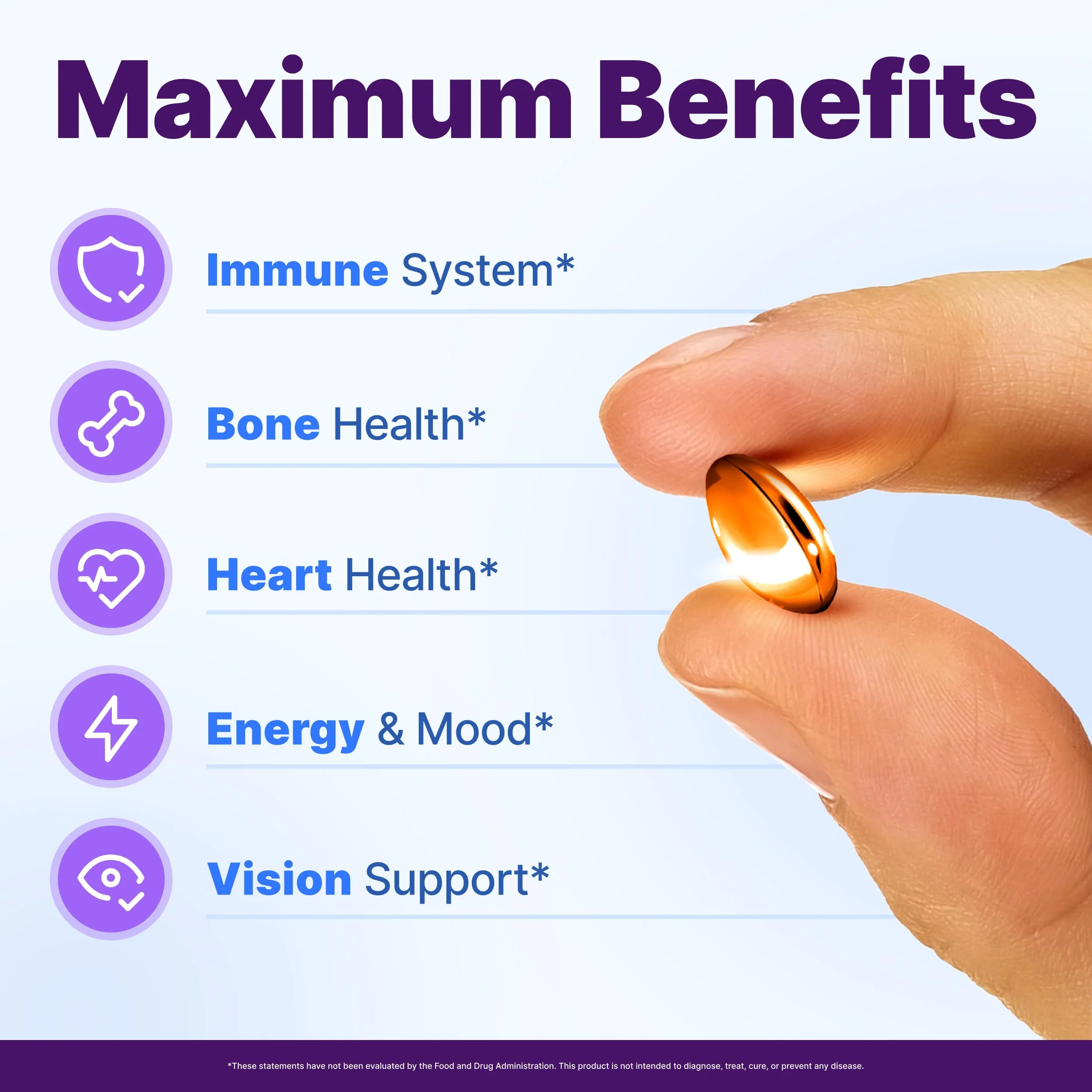 InnovixLabs Vitamin D3 K2-5000 IU Vitamin D3 Plus 600 mcg Vitamin K2 MK4 and MK7 for Max Calcium Absorption, Supports Bone, Immune, Heart Health, 3rd Party Tested, Gluten Free, 60 Softgels - Image 9
