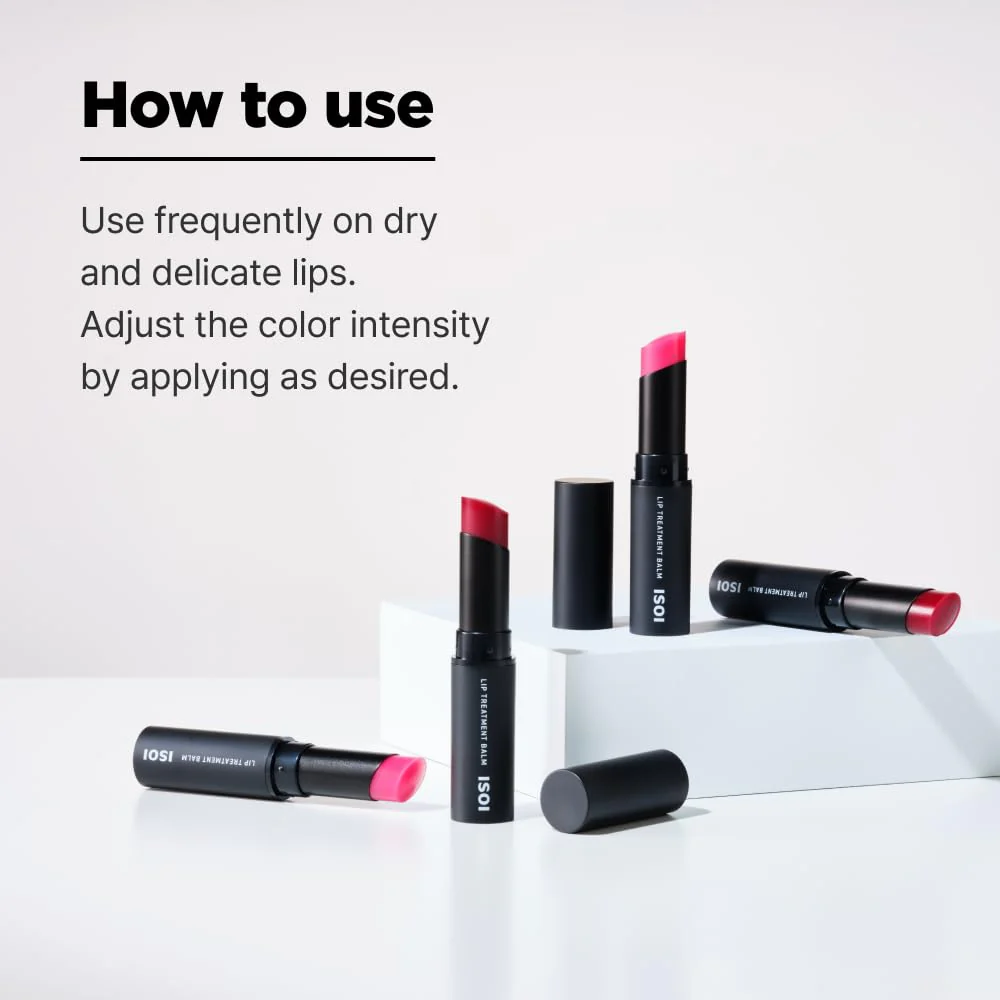 isoi 1st Class Bulgarian Rose Lip Treatment Balm 5g (Baby Pink) - Korean Moisturizing Lip Balm - Image 2
