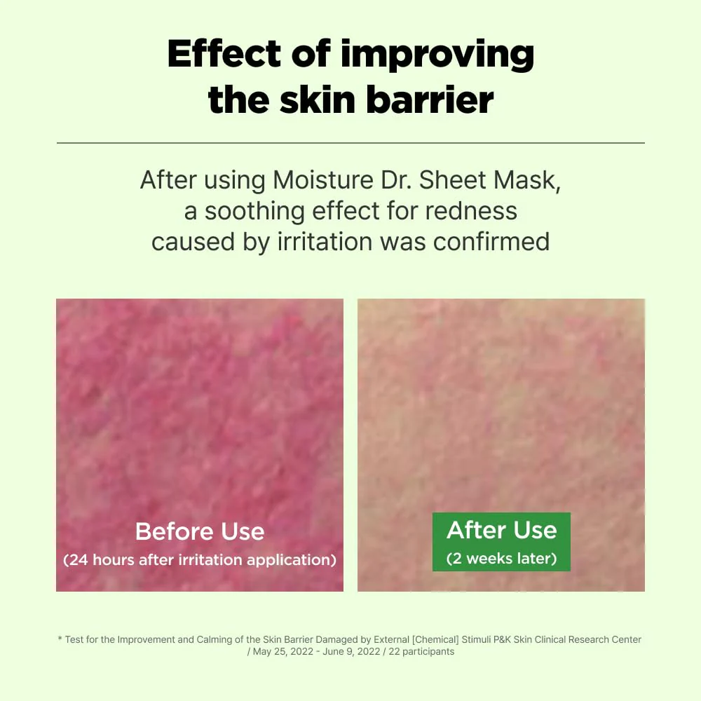ISOI Moisture Dr. Mask Pack, Hydrating & Soothing Korean Sheet Mask for Face with Tea Tree, Ceramide & Hyaluronic Acid, Nourishing Skin Barrier Care, Korean Skin Care (10EA) - Image 4