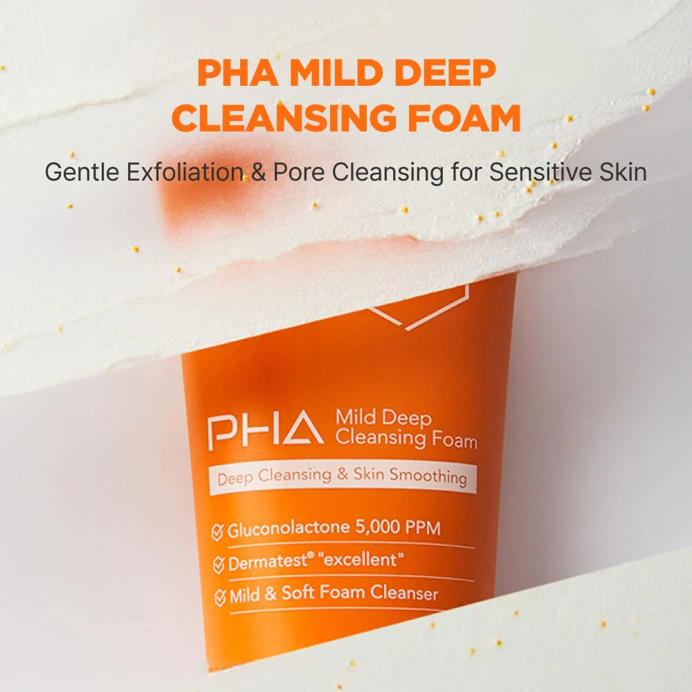 ISOI PHA Mild Deep Cleansing Foam, Gentle Daily Exfoliating Face Cleanser with Hydrating PHA Formula, Deep Cleansing for Sensitive Skin, Korean Skin Care (3.38 fl.oz, 100ml) - Image 9