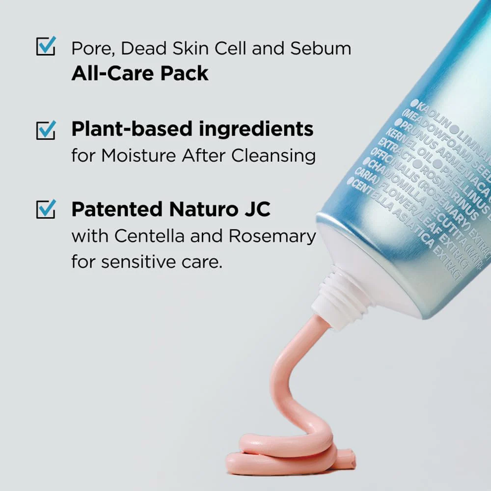 ISOI Pore Tightening Clay Mask for Face, Natural Kaolin & Plant-Based Formula for Tightening, Lifting, Exfoliating & Sebum Control, Moisture-Balancing, Korean Clay Mask for Pores (3.38 fl. oz, 100ml) - Image 6