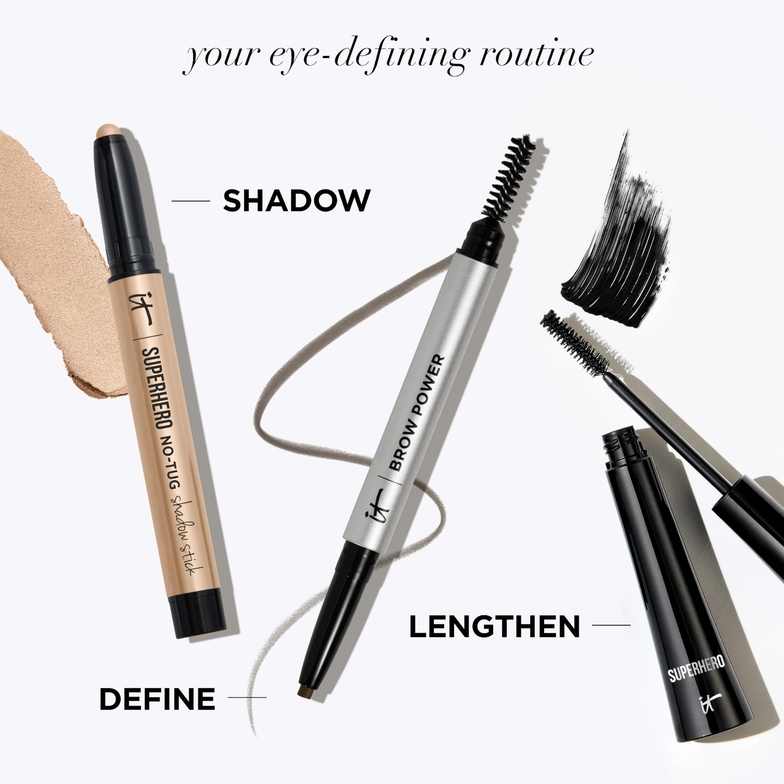IT Cosmetics Brow Power Universal Taupe Brown Eyebrow Pencil (Taupe) -Long-Lasting, Budge-Proof, Nourishing Biotin & Antioxidants, Easy to Apply & Adjustable, Natural Brow Makeup - Image 3