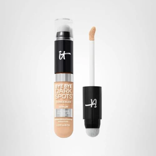 IT Cosmetics Bye Bye Dark Spots Concealer + Brightening Serum – 2% Niacinamide, Hyaluronic Acid & Caffeine - Medium Coverage, Natural Finish, All Skin Types – 20 Light Cool, 0.22 fl. oz - Image 2