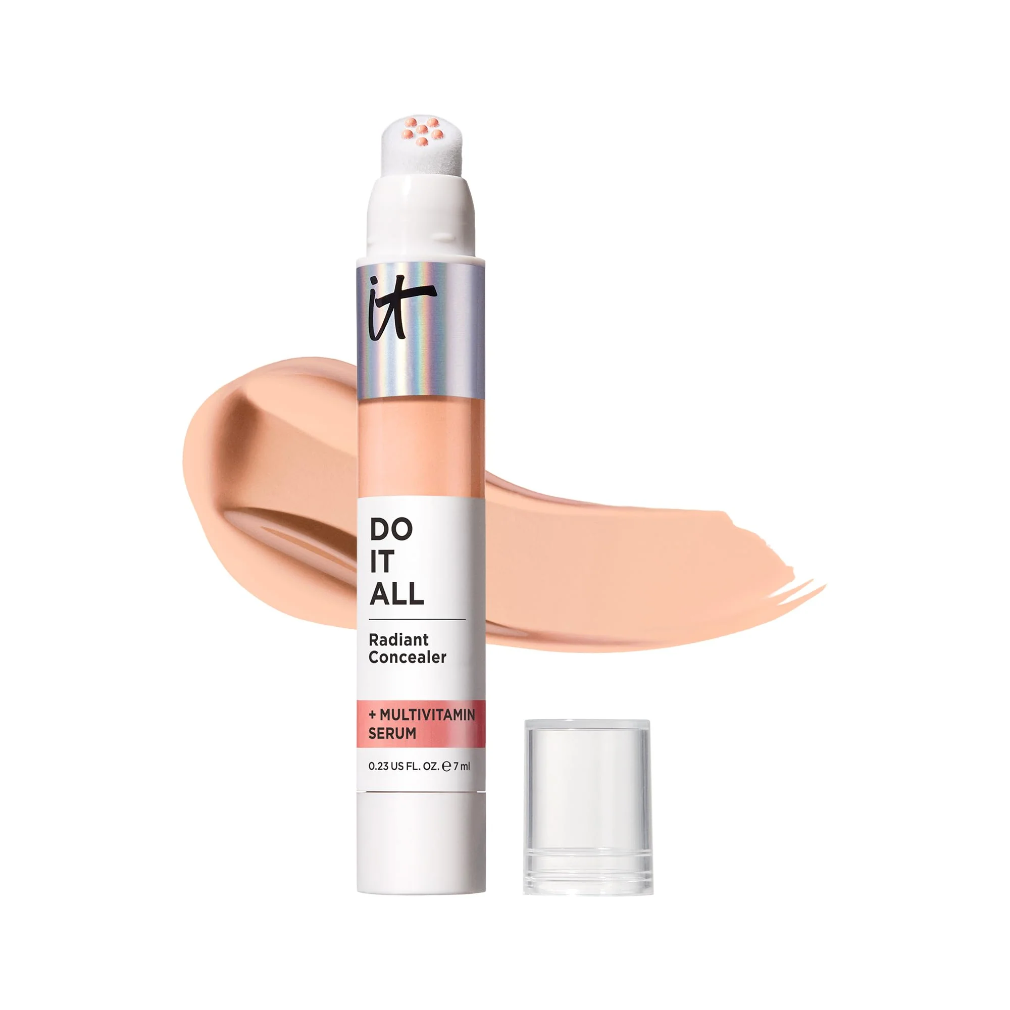 IT Cosmetics Do It All Radiant Concealer – Makeup Concealer – Hydrate & Brighten – Creaseless Medium Coverage & Radiant Finish – Niacinamide & Hyaluronic Acid - Light Medium Cool, 0.2 Fl Oz