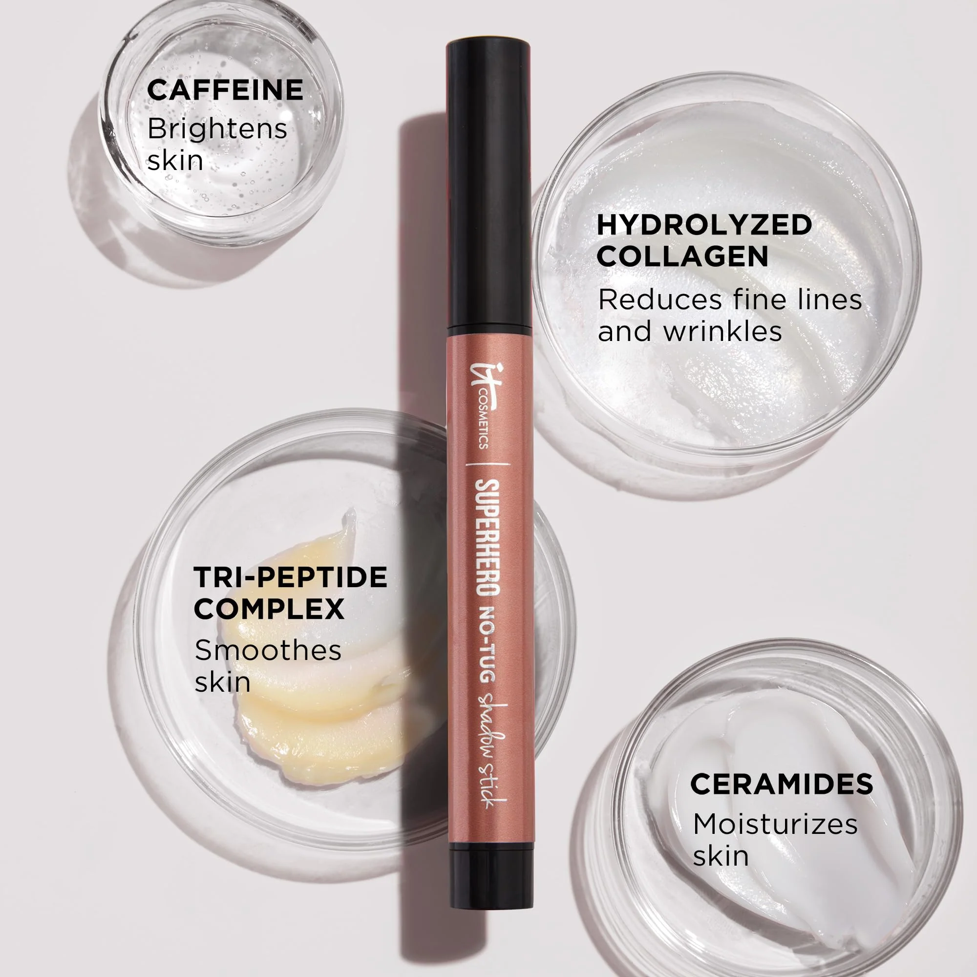 IT Cosmetics Superhero No-Tug Waterproof Eyeshadow Stick - Cream Eye Shadow with Built-In Primer - Longwear & Blendable - Suitable Eye Makeup for Sensitive Eyes - 1.61 g - Image 7