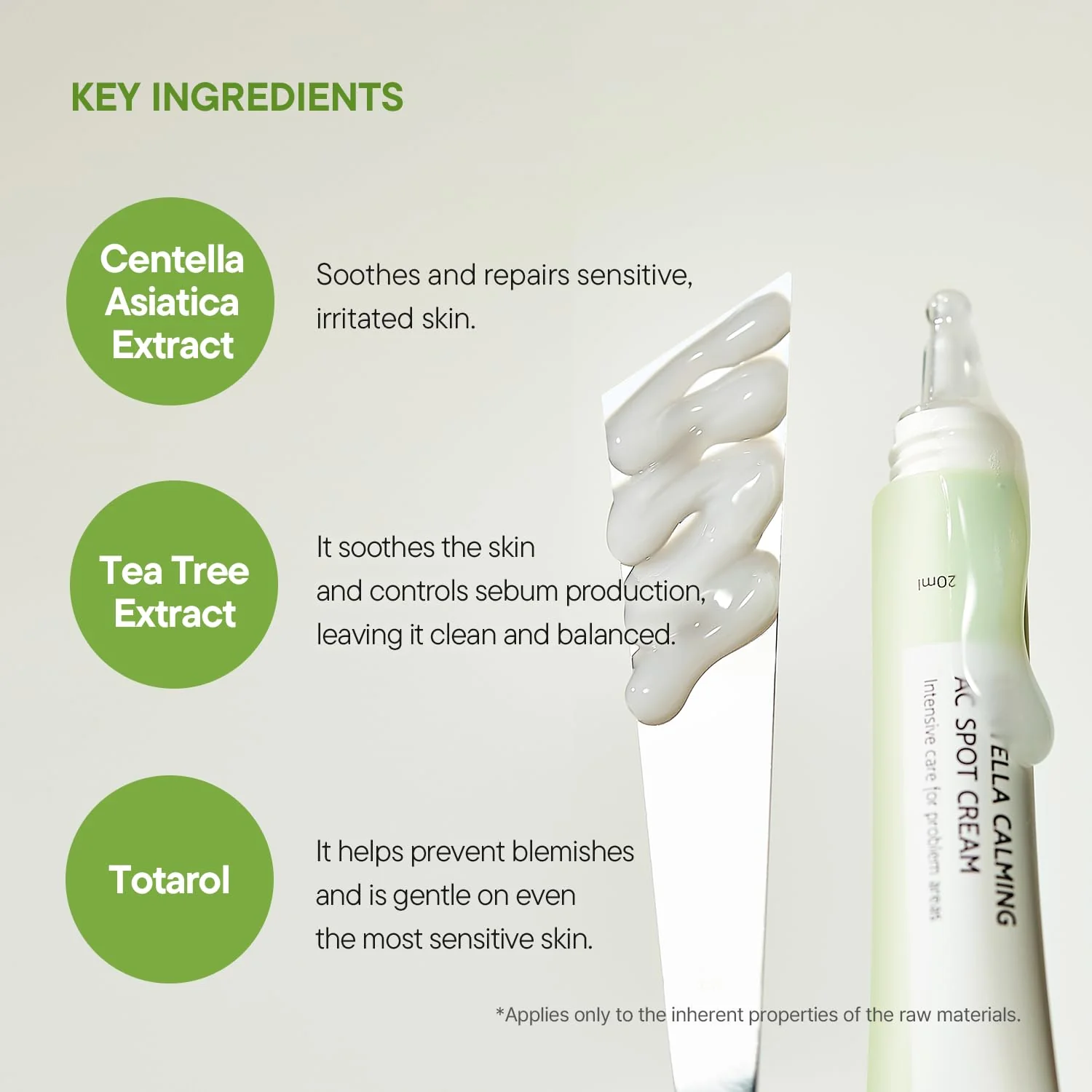 IUNIK 81% Concentrated Centella Calming Gel Acne Spot Cream w/AHA BHA PHA Salicylic Acid Niacinamide Tea Tree Oil-Free Blemish Pimple Lightweight for Adults & Teens .67 Oz Sensitive Acne-prone skin - Image 8