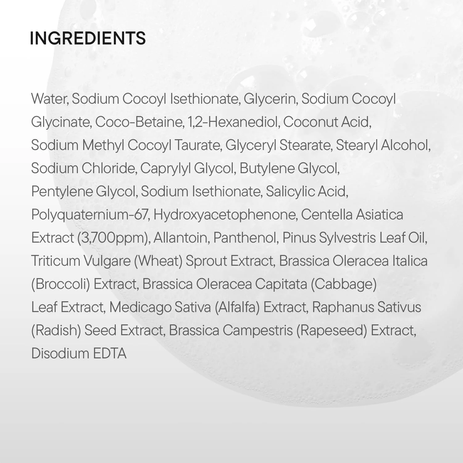 IUNIK Centella Mild Facial Foaming Cleanser - Non-stripping Sub-Acid w/Centella Asiatica 49% Moisturizing pH Balancing for Oily Dry Senstivie Acne-prone skin Vegan Korean Skincare - Image 2