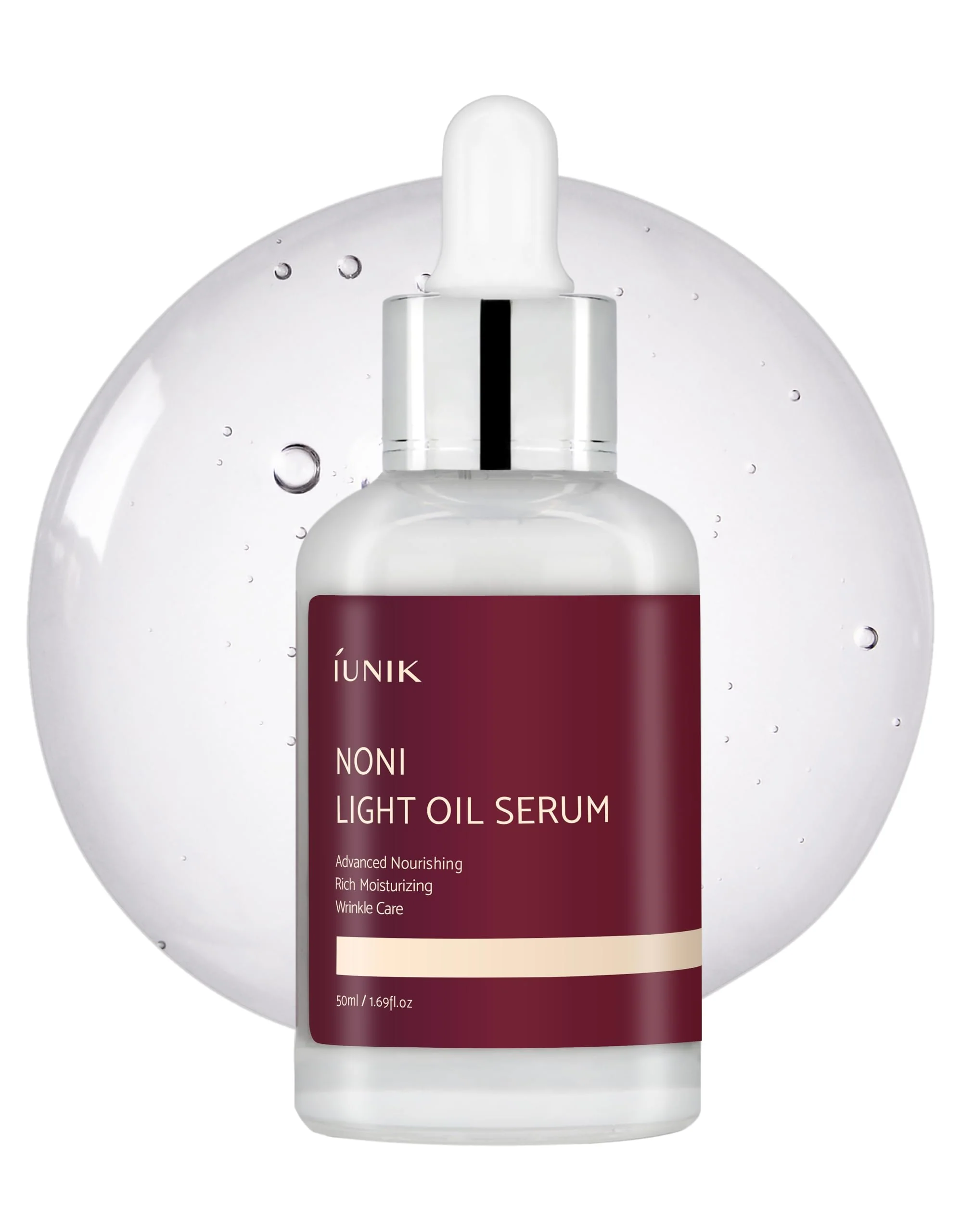 IUNIK Noni 42% Oil Serum - Jojoba Oil Deep Nourishment Soothing Hydrating Ampoule for All Skin Types | Hyper-pigmentation Treatment Slow-aging Anti-aging Firming Lifting Non-greasy Korean Skincare
