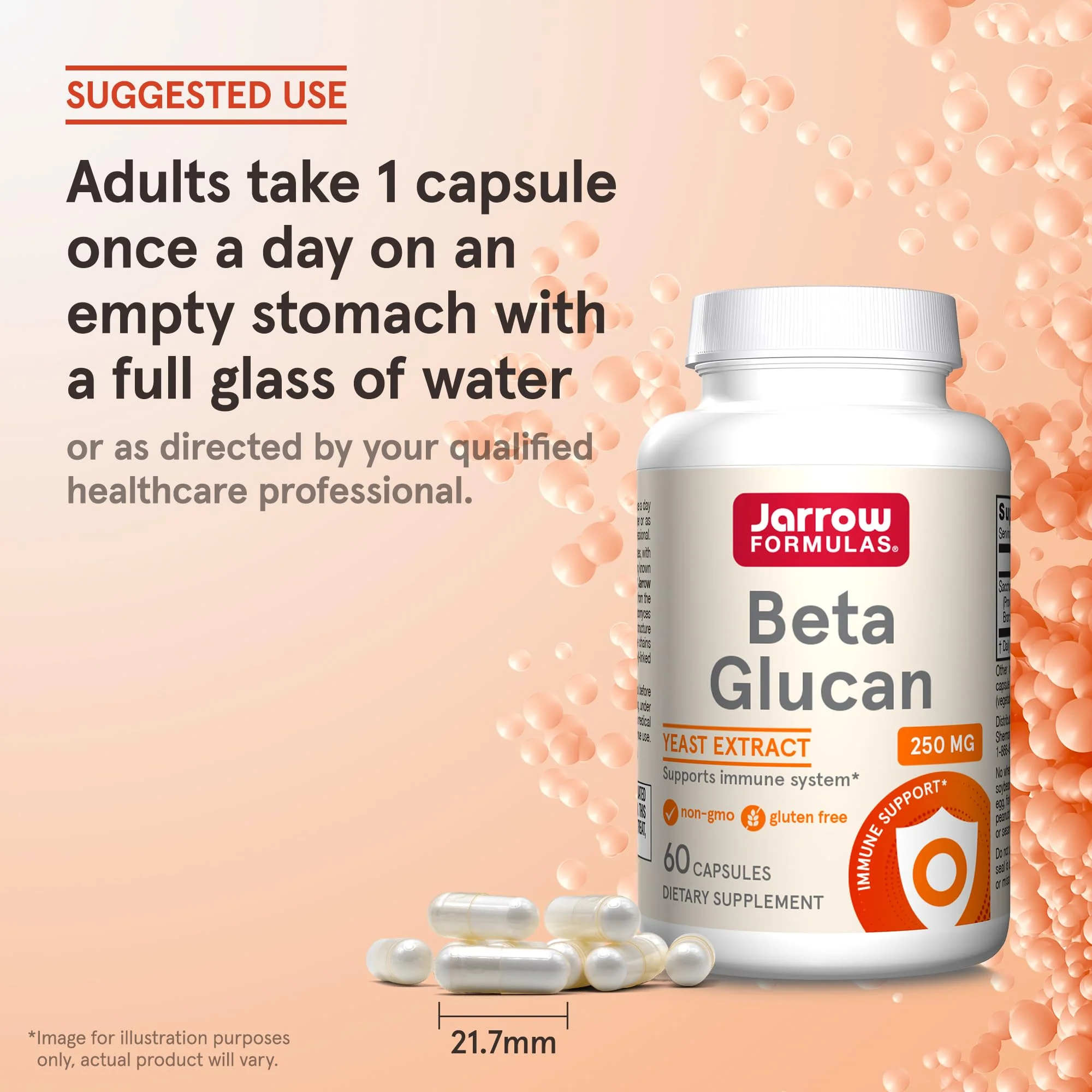 Jarrow Formulas® Beta Glucan, Dietary Supplement, Immune Support for Immune Health, 60 Capsules, 60 Day Supply - Image 5