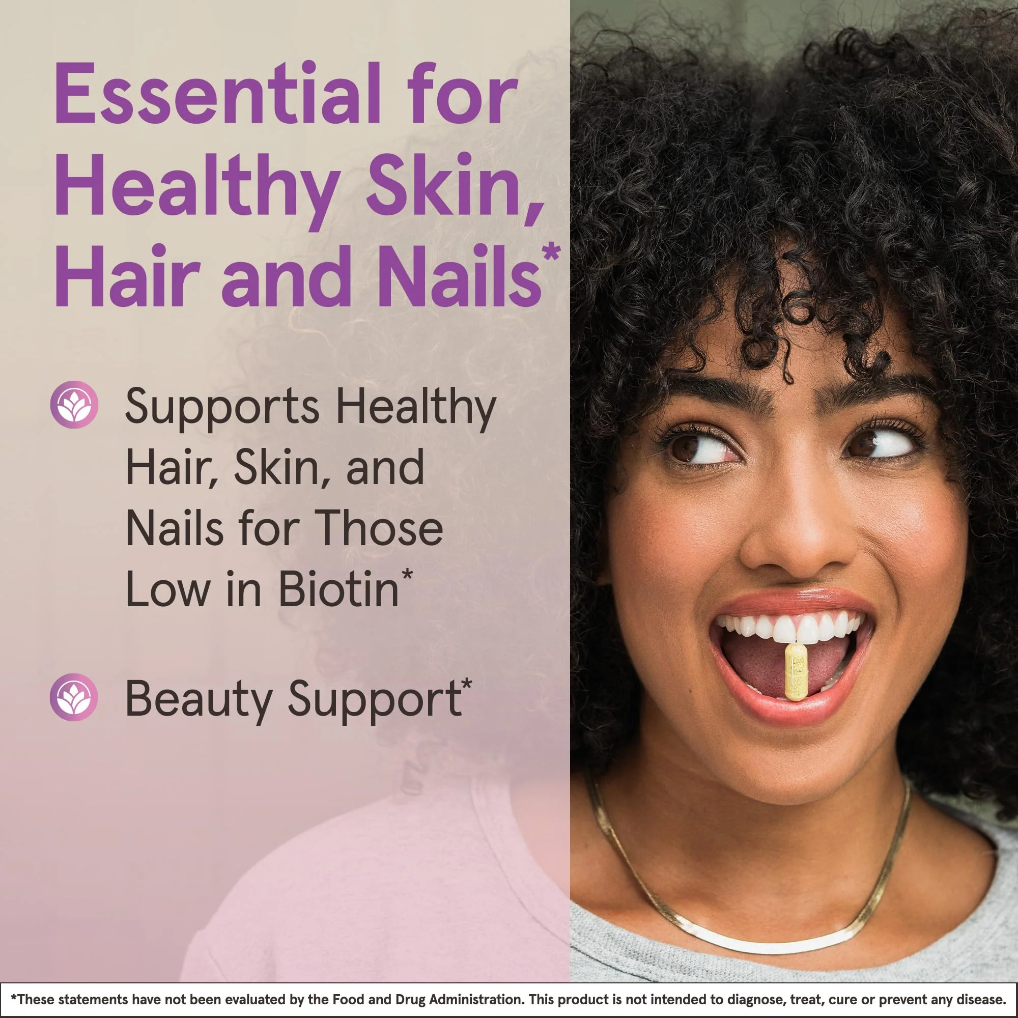 Jarrow Formulas® Biotin Ultra Strength 5000 mcg, Dietary Supplement, Hair, Skin, and Nails Support, 100 Veggie Capsules, Up to 100 Day Supply - Image 8