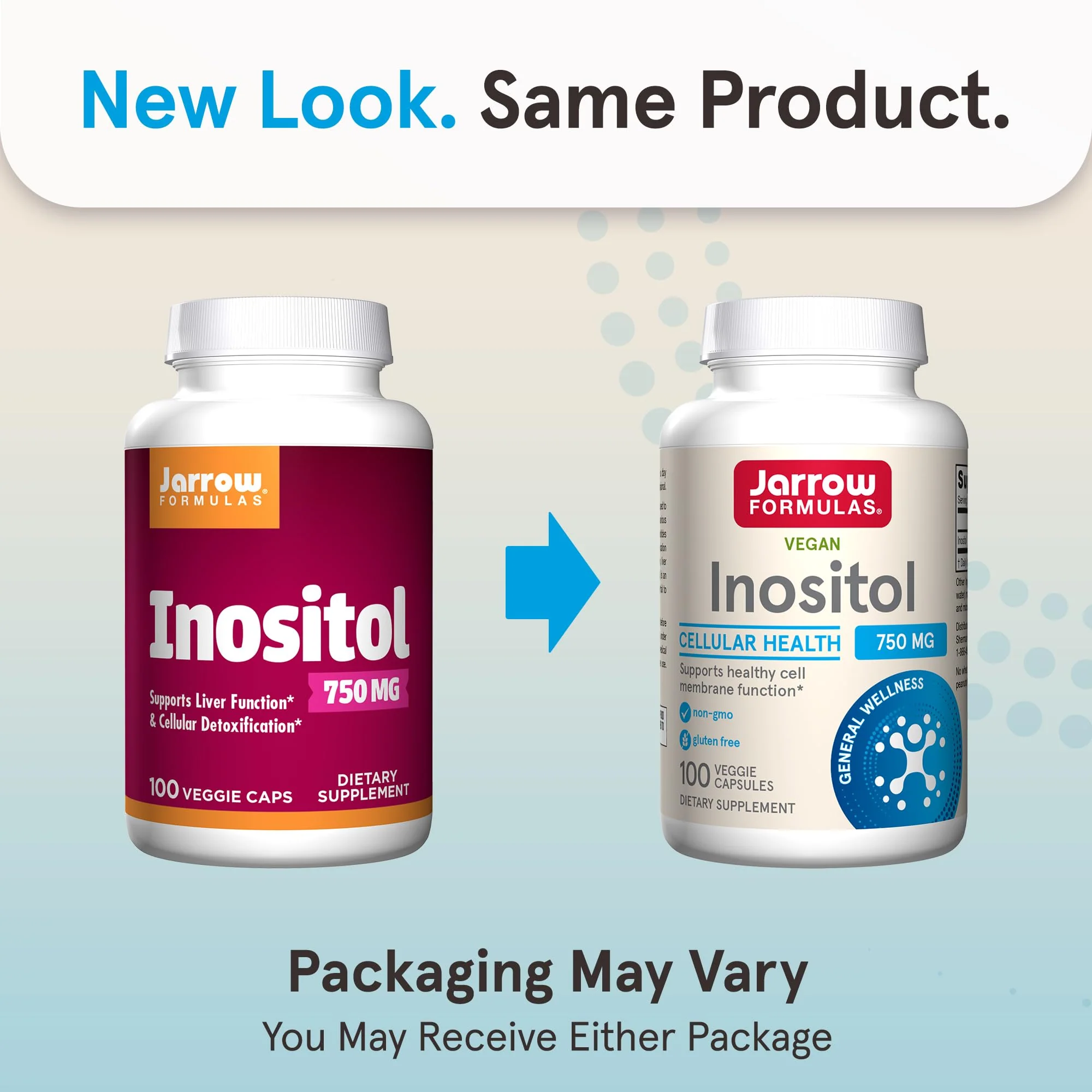 Jarrow Formulas® Inositol 750 mg, Dietary Supplement, Liver Support for Cellular Health and General Wellness, 100 Veggie Capsules, Up to a 100 Day Supply - Image 10