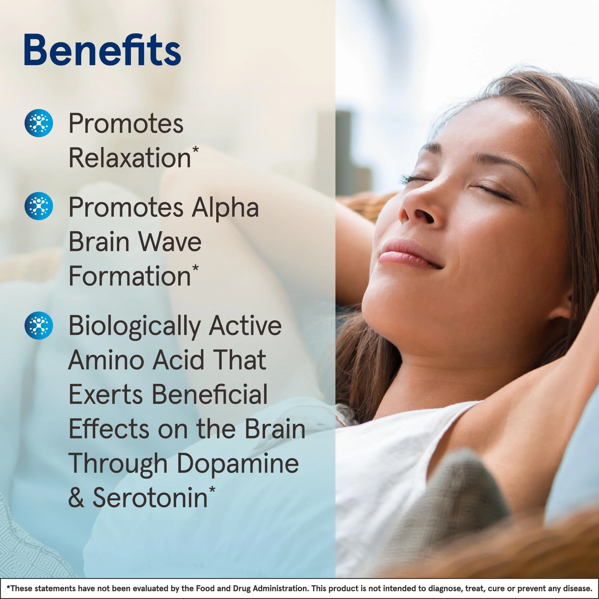 Jarrow Formulas Extra Strength L Theanine 200mg Dietary Supplement that Promotes Relaxation, Supplement for Relaxation Support, 60 Veggie Capsules, 60 Day Supply - Image 3