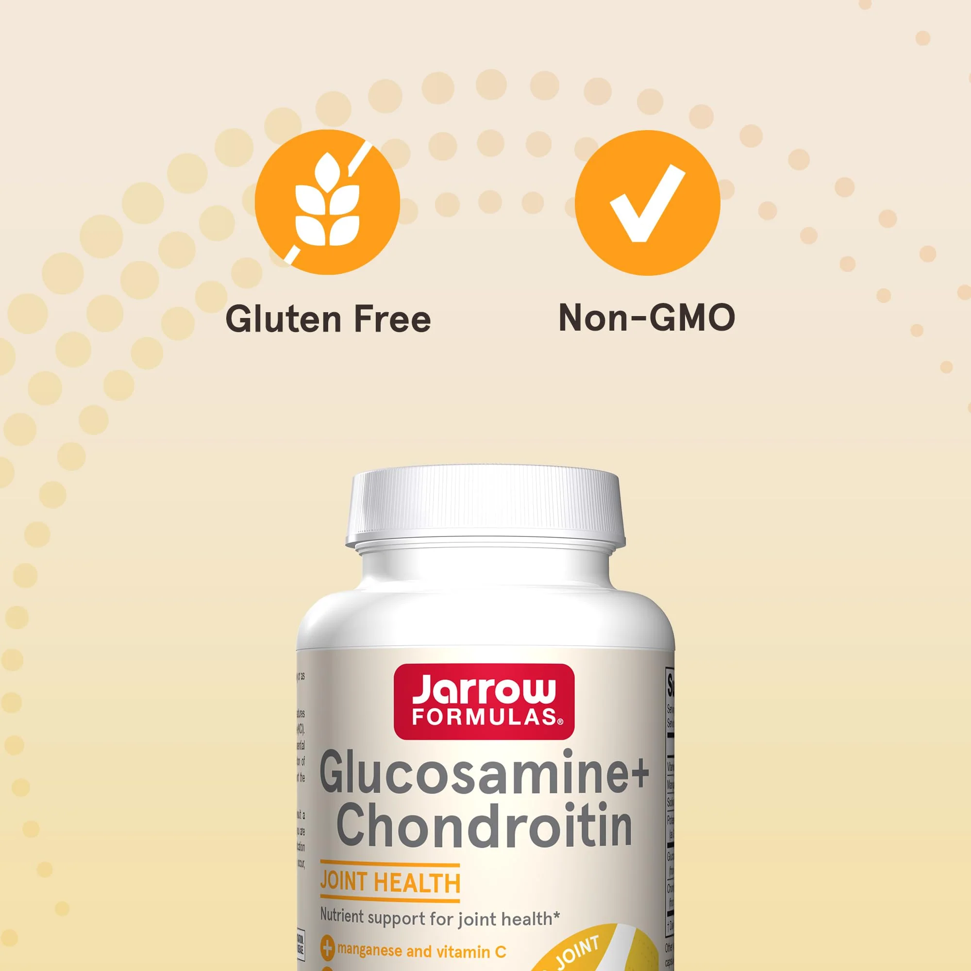 Jarrow Formulas Glucosamine + Chondroitin - 240 Capsules - Nutrient Support - Dietary Supplement for Joint Health - with Vitamin C & Manganese - 60 Servings - Image 7