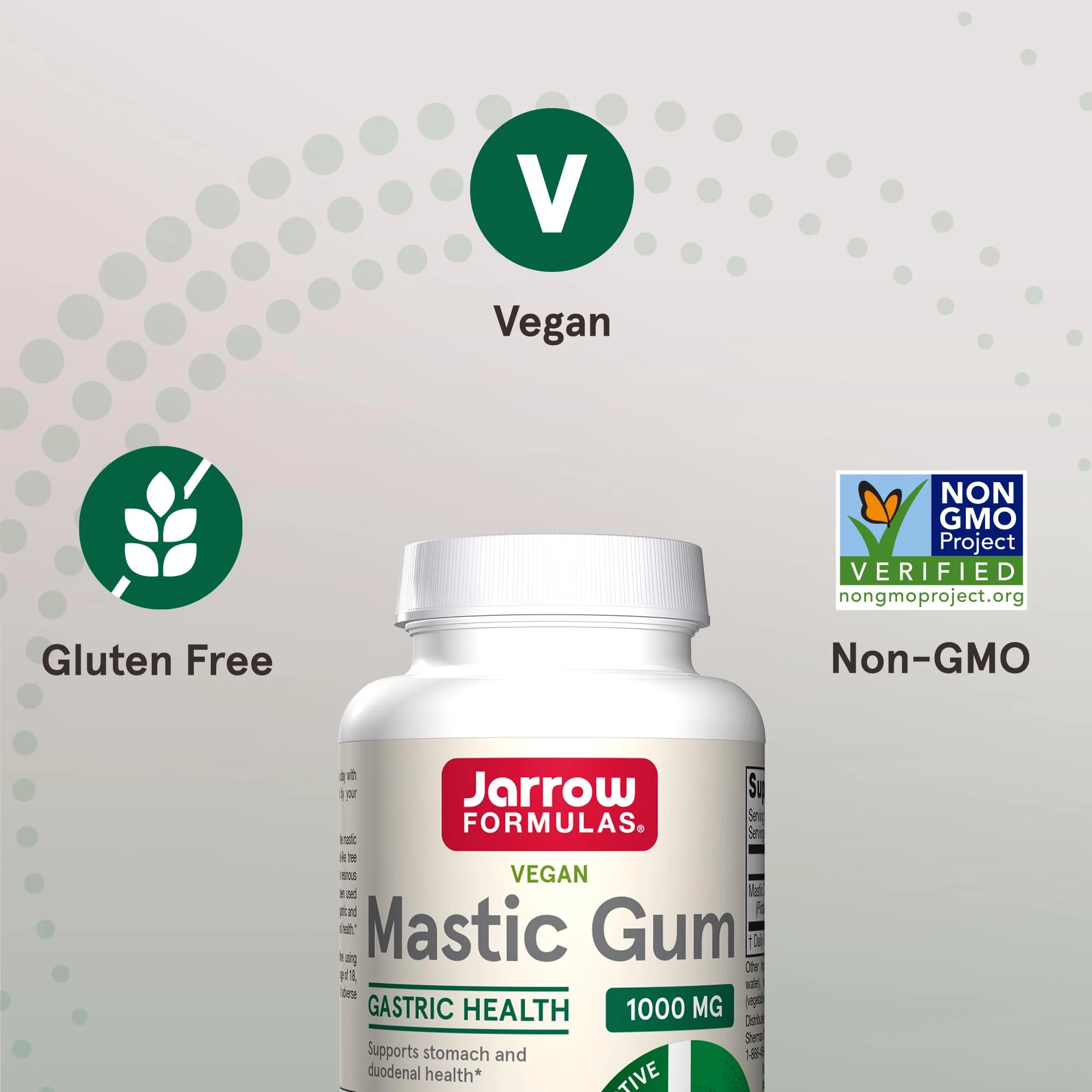 Jarrow Formulas Mastic Gum 1000 mg - 120 Veggie Caps - Mastic Gum Capsules Supporting Stomach and Duodenal Health - 60 Servings - Image 5