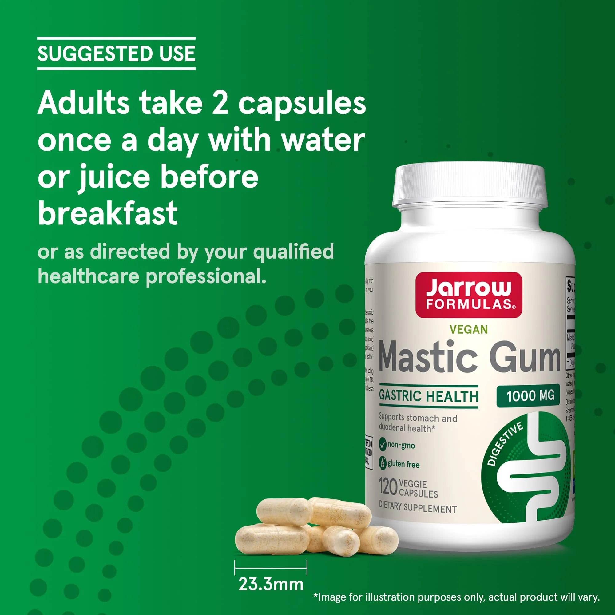 Jarrow Formulas Mastic Gum 1000 mg - 120 Veggie Caps - Mastic Gum Capsules Supporting Stomach and Duodenal Health - 60 Servings - Image 7