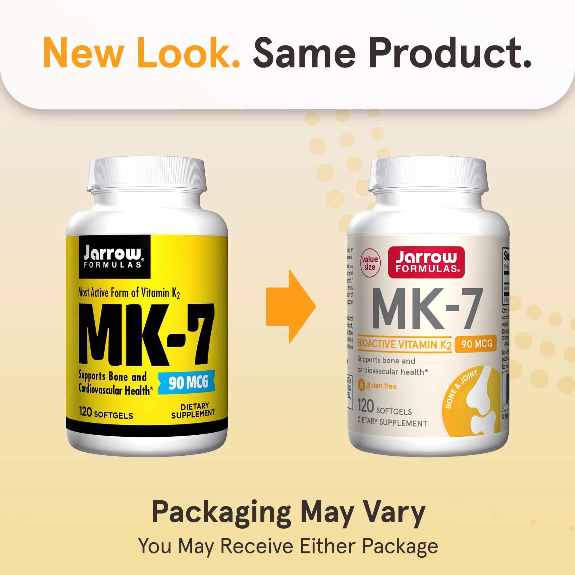 Jarrow Formulas MK-7 90 mcg - Bioactive Form of Vitamin K2-120 Servings (Softgels) - for Bone & Cardiovascular Health - Vitamin K2 MK-7 Dietary Supplement - Gluten Free - Image 10