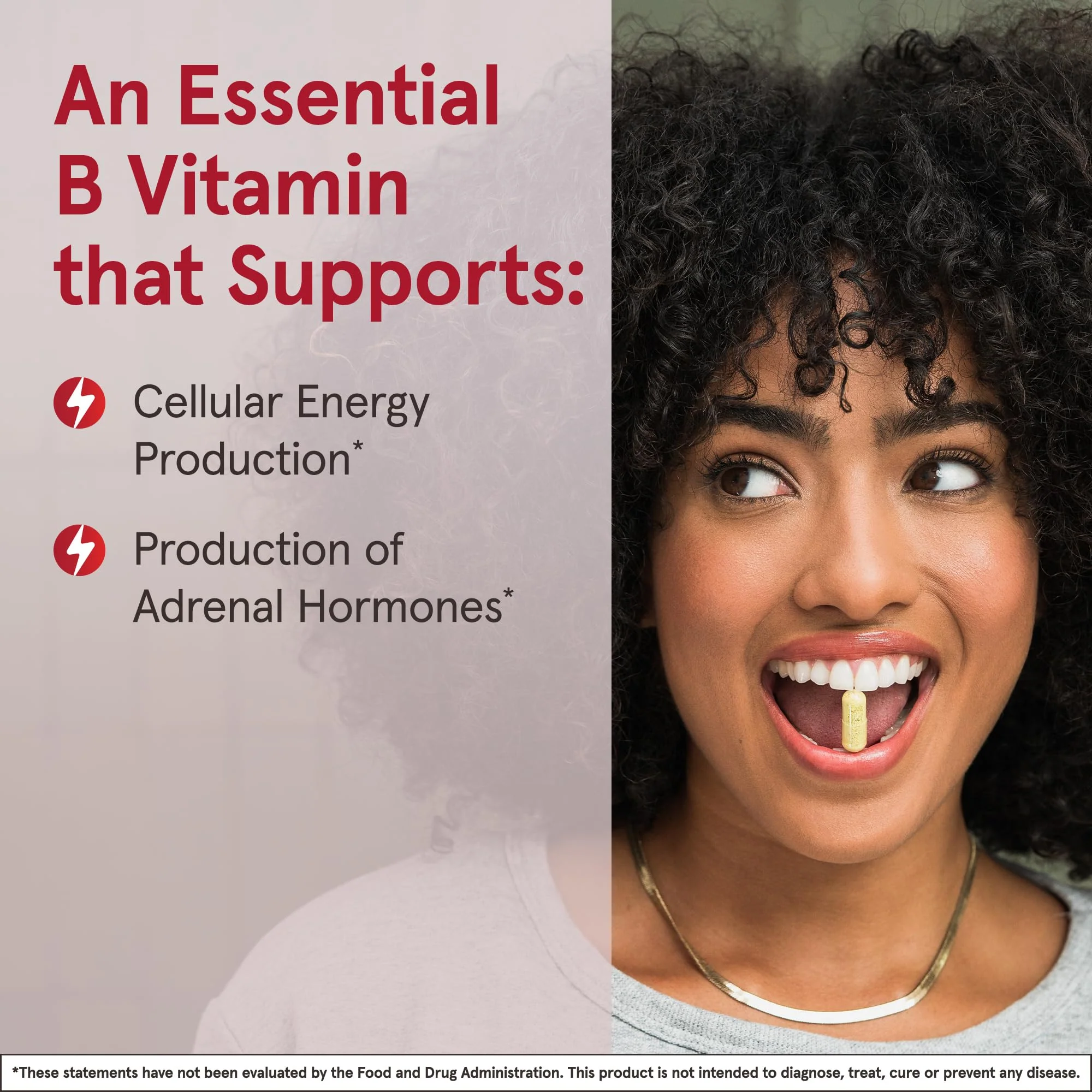 Jarrow Formulas Pantothenic Acid B5 500 mg, Dietary Supplement, Vitamin B5 for Adrenal Hormone Support and Cellular Energy Metabolism, 100 Veggie Capsules, 100 Day Supply - Image 8