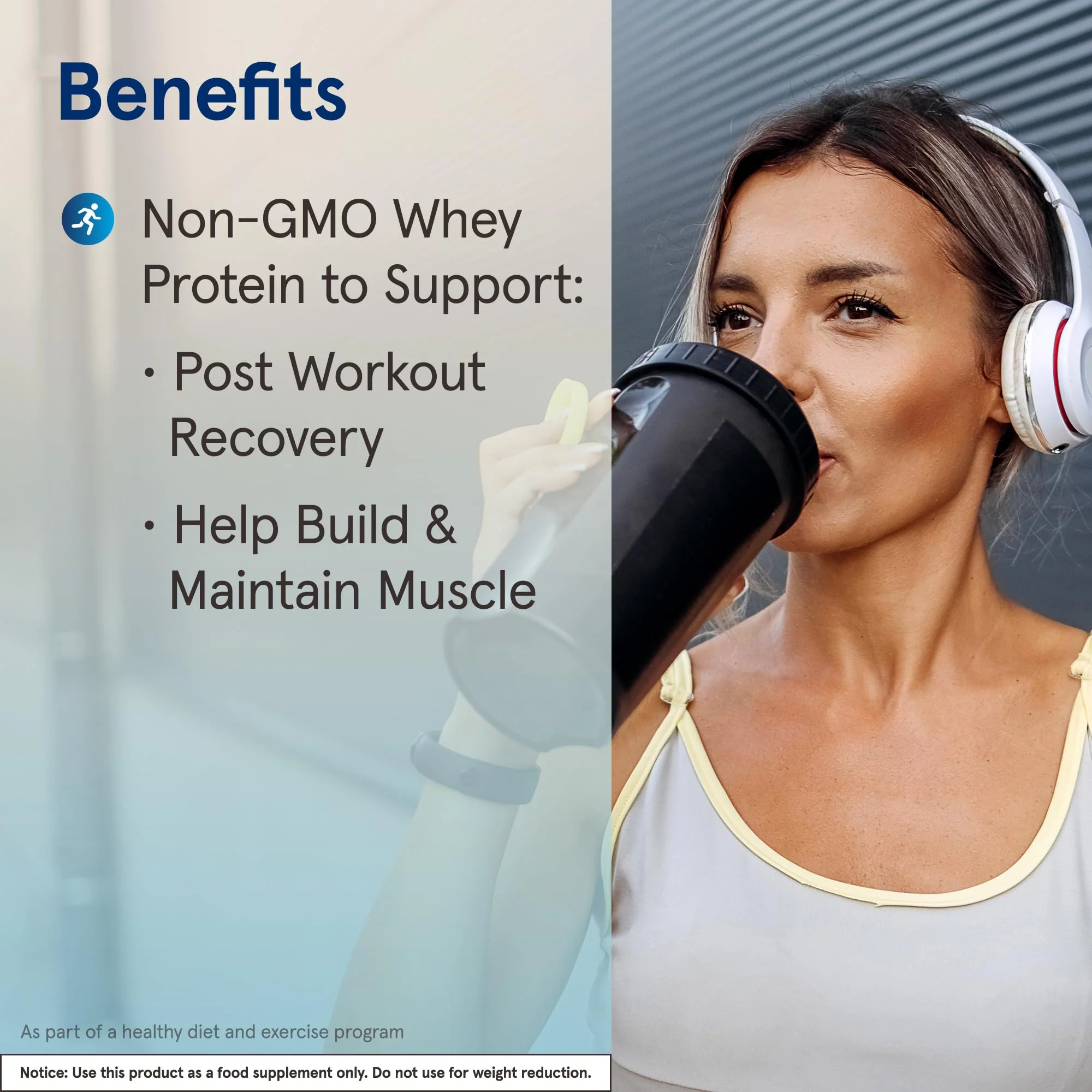 Jarrow Formulas Whey Protein with 18 g of Protein, 3.8 g of BCAAs, & Glutamine, Dietary Supplement for Muscle Function & Recovery Support, 32 oz Vanilla Flavored Powder, Approximately 36 Day Supply - Image 8