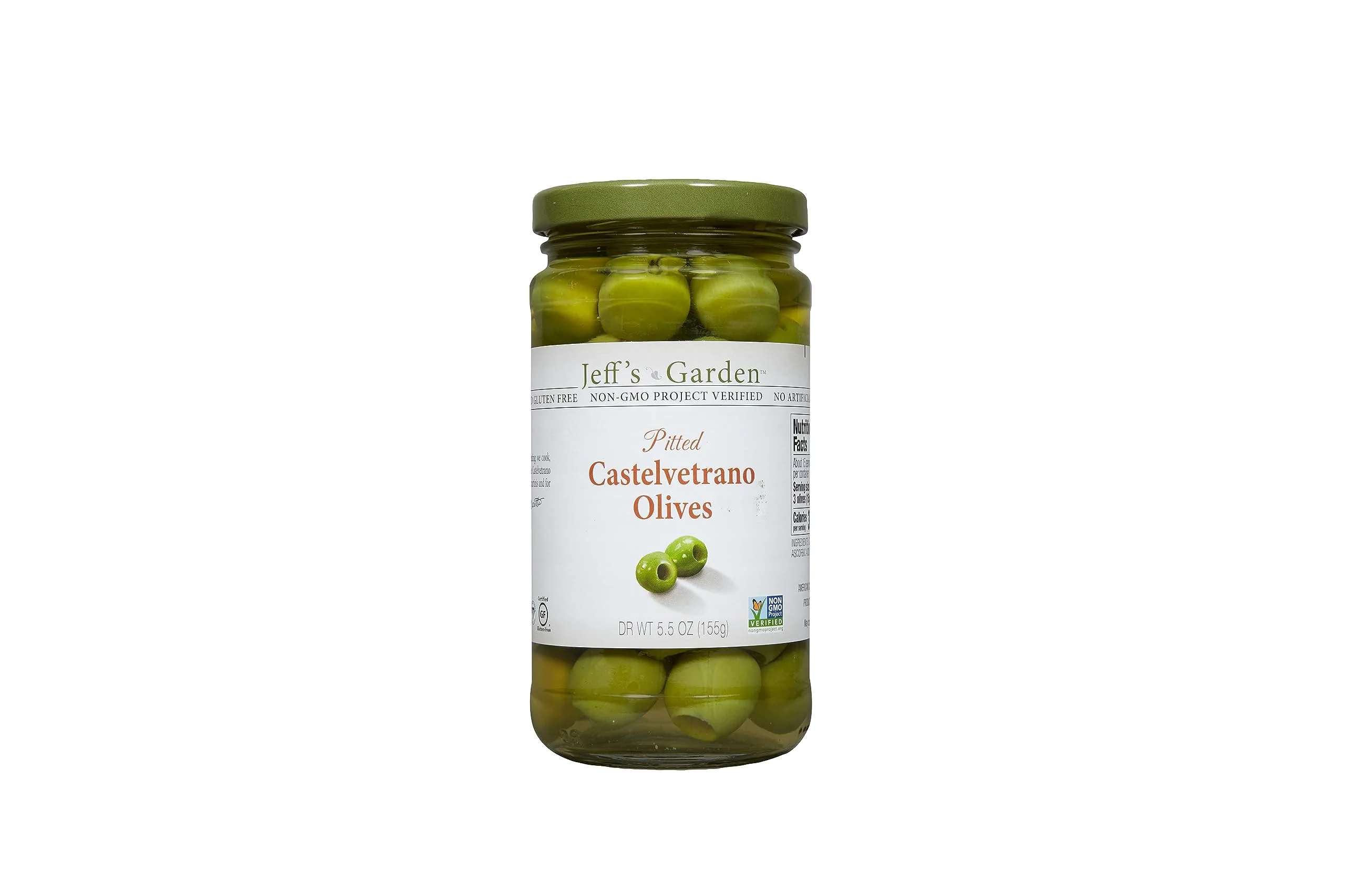 Jeff's Garden Whole Castelvetrano Olives | Non-GMO, Gluten Free, Keto, Vegan | 7.5 Ounce Drained Weight Jar (Pack of 6) - Image 5