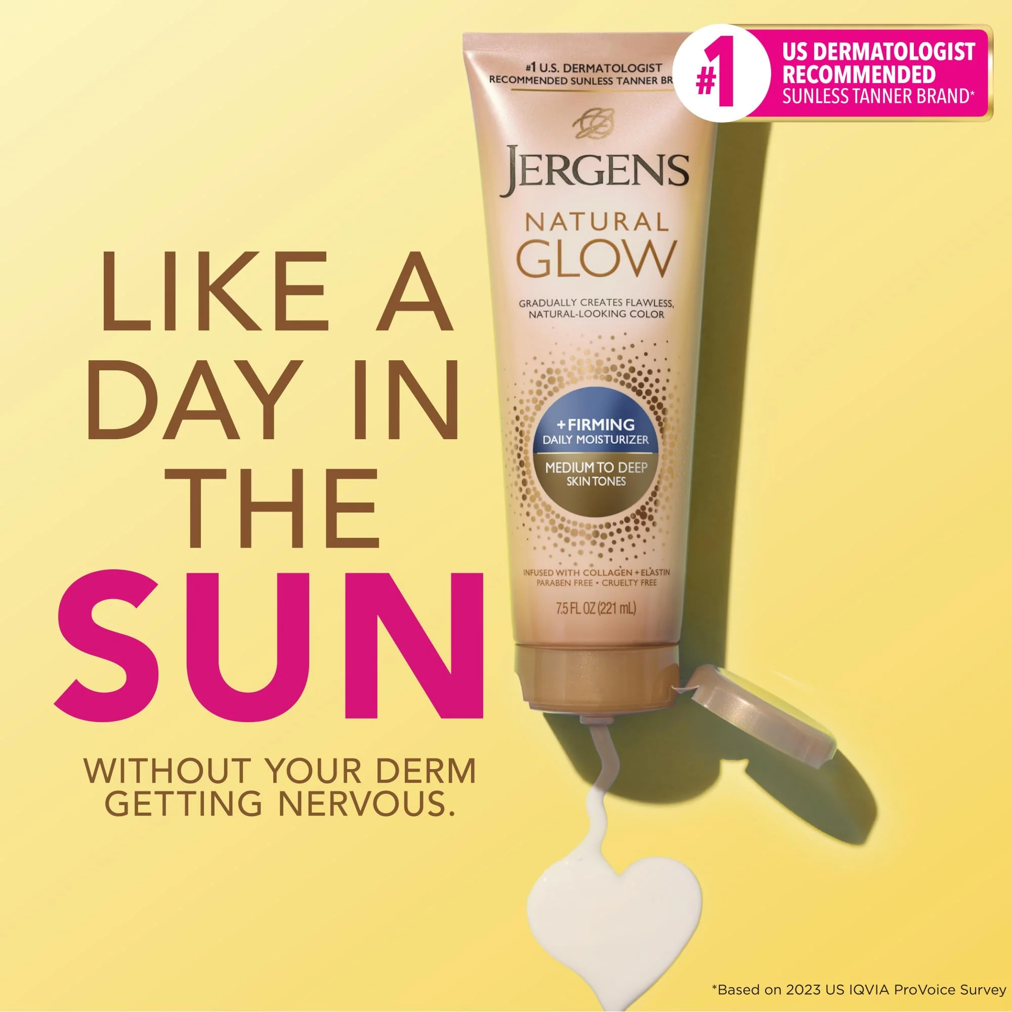 Jergens Natural Glow + Firming Daily Moisturizer Medium to Tan Skin Tones 7.5oz - Image 12
