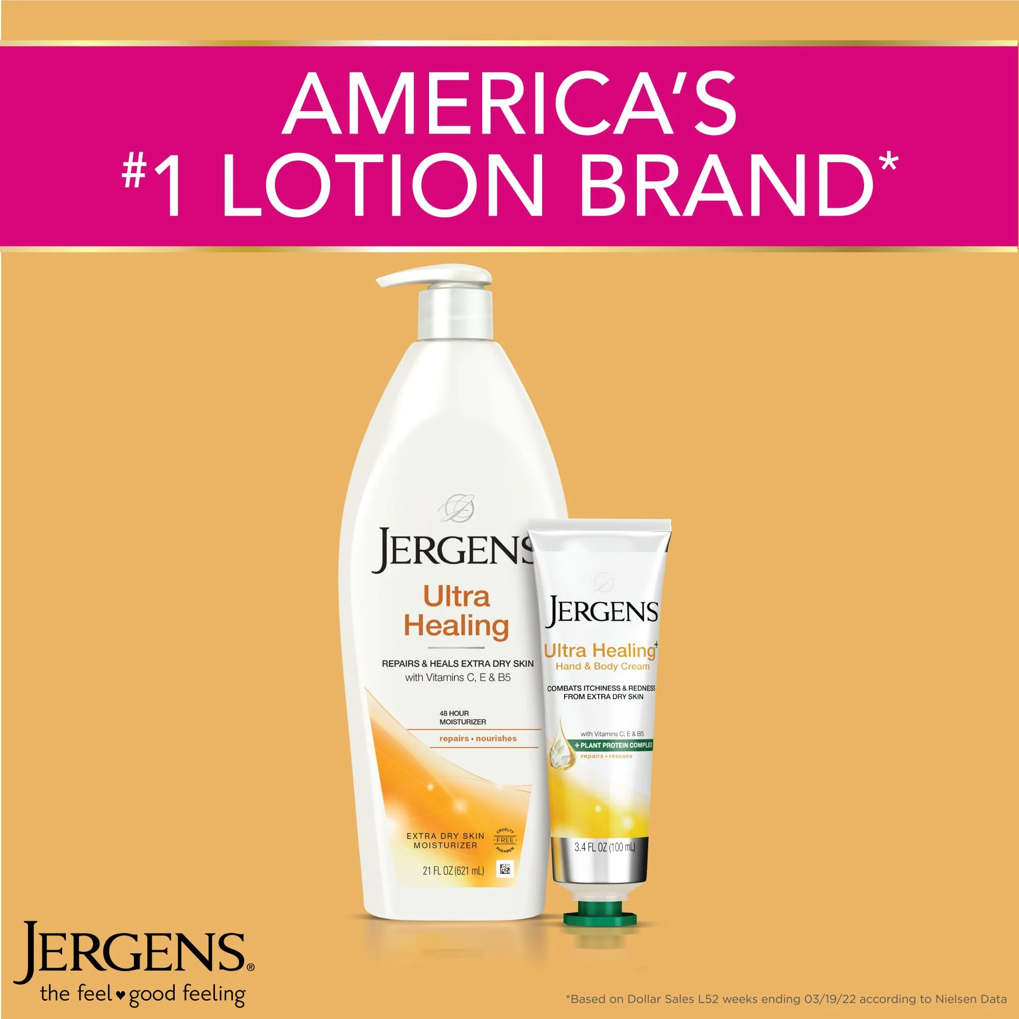 Jergens Ultra Healing Dry Skin Lotion, Hand and Body Moisturizer for Quick Absorption into Extra Dry Skin with Hydralucence Blend, Vitamins C, E and B5, White, 32oz - Image 13
