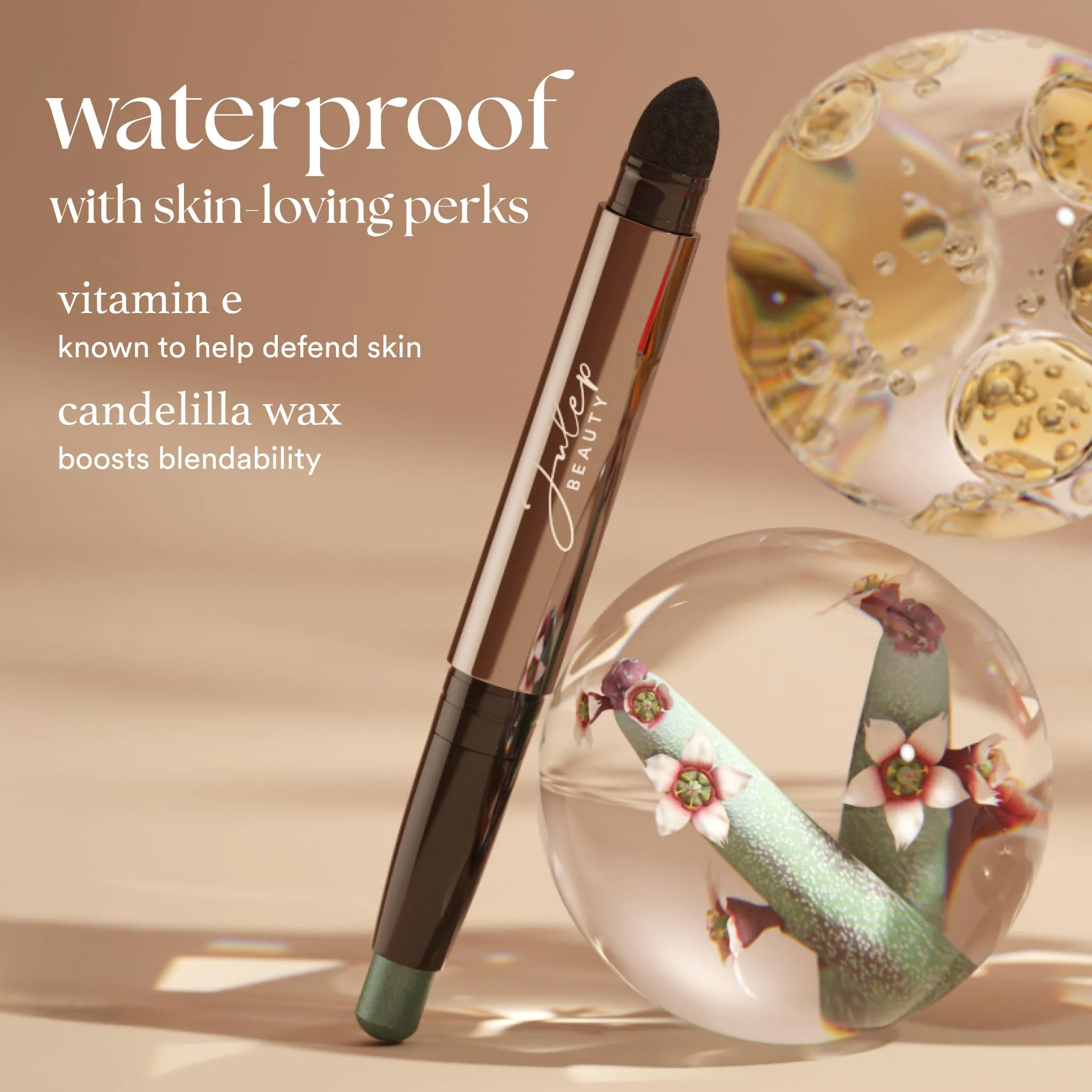 Julep Eyeshadow 101 Cream to Powder Waterproof Shadow Stick - Stone Matte - Long-Lasting, Crease-Proof, Matte Eyeshadow with Built-in Smudger - Image 5