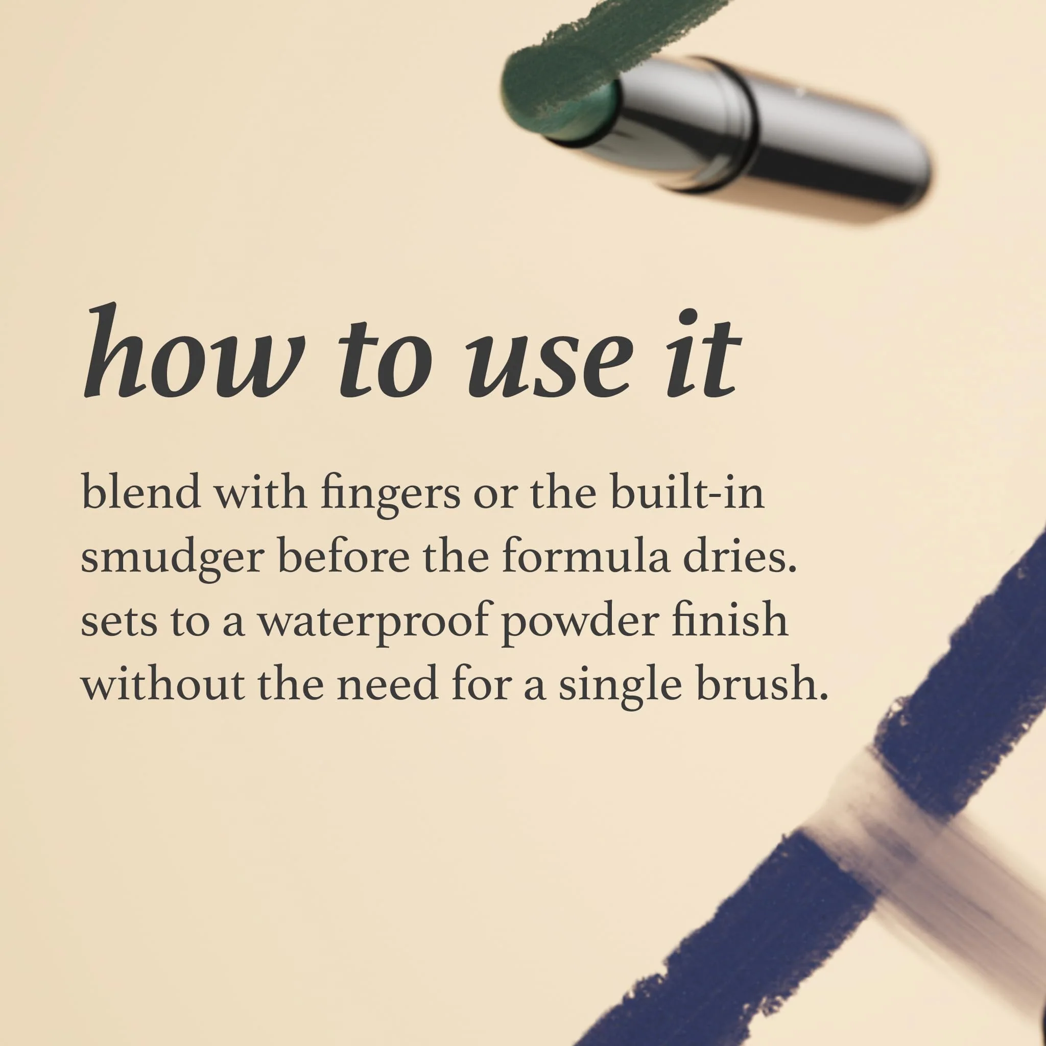 Julep Eyeshadow 101 Crème-to-Powder Waterproof Eyeshadow Stick Duo – Long-Lasting, Crease-Proof, Easy Apply with Built-in Smudger - Papaya Matte & Tigers Eye Shimmer - Image 5