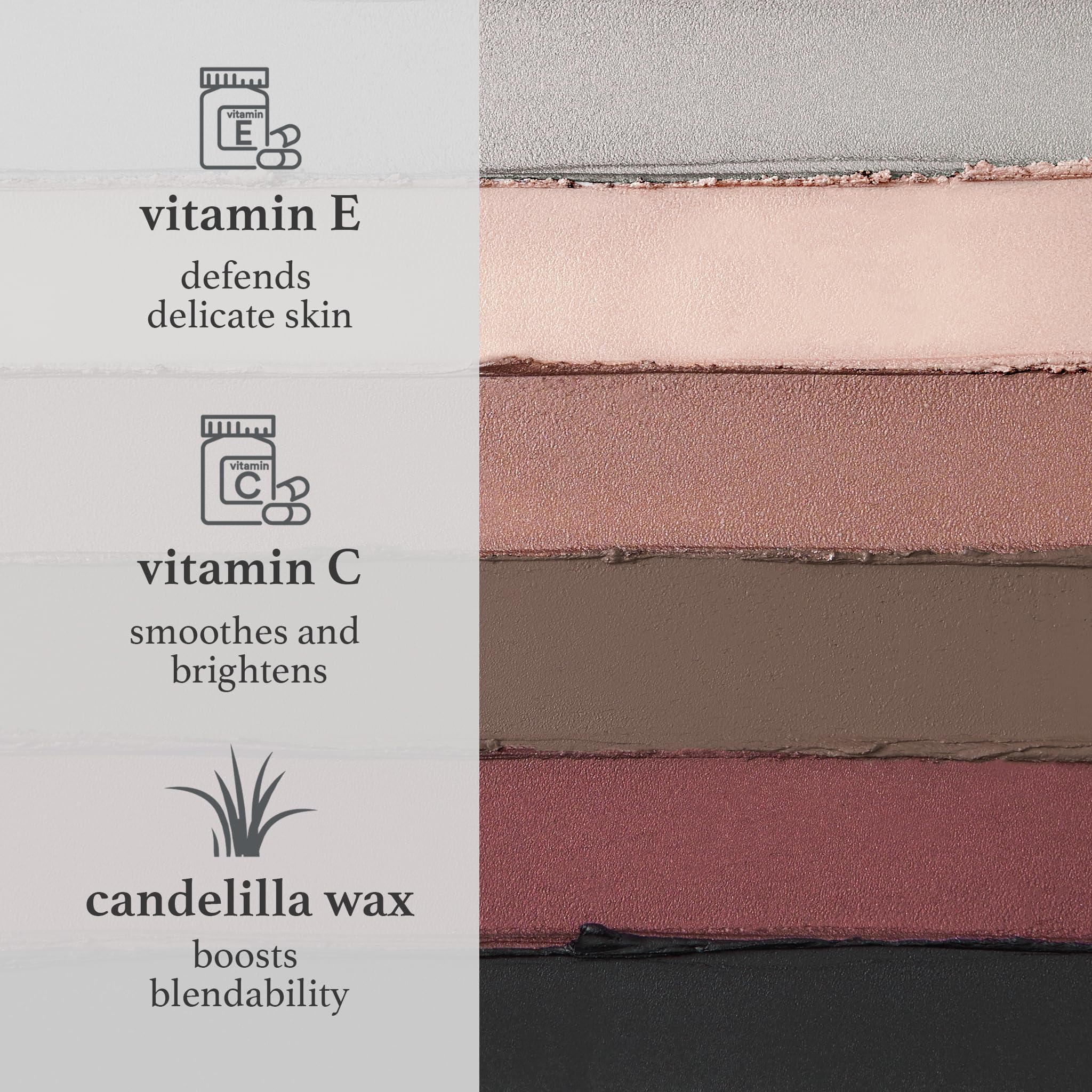 Julep Eyeshadow 101 Palette-Style Crème-to-Powder Waterproof Eye Sticks – Moonlight – Long-Lasting, Crease-Proof, 6 Piece Eyeshadow Set with Built-in Smudger - Image 4