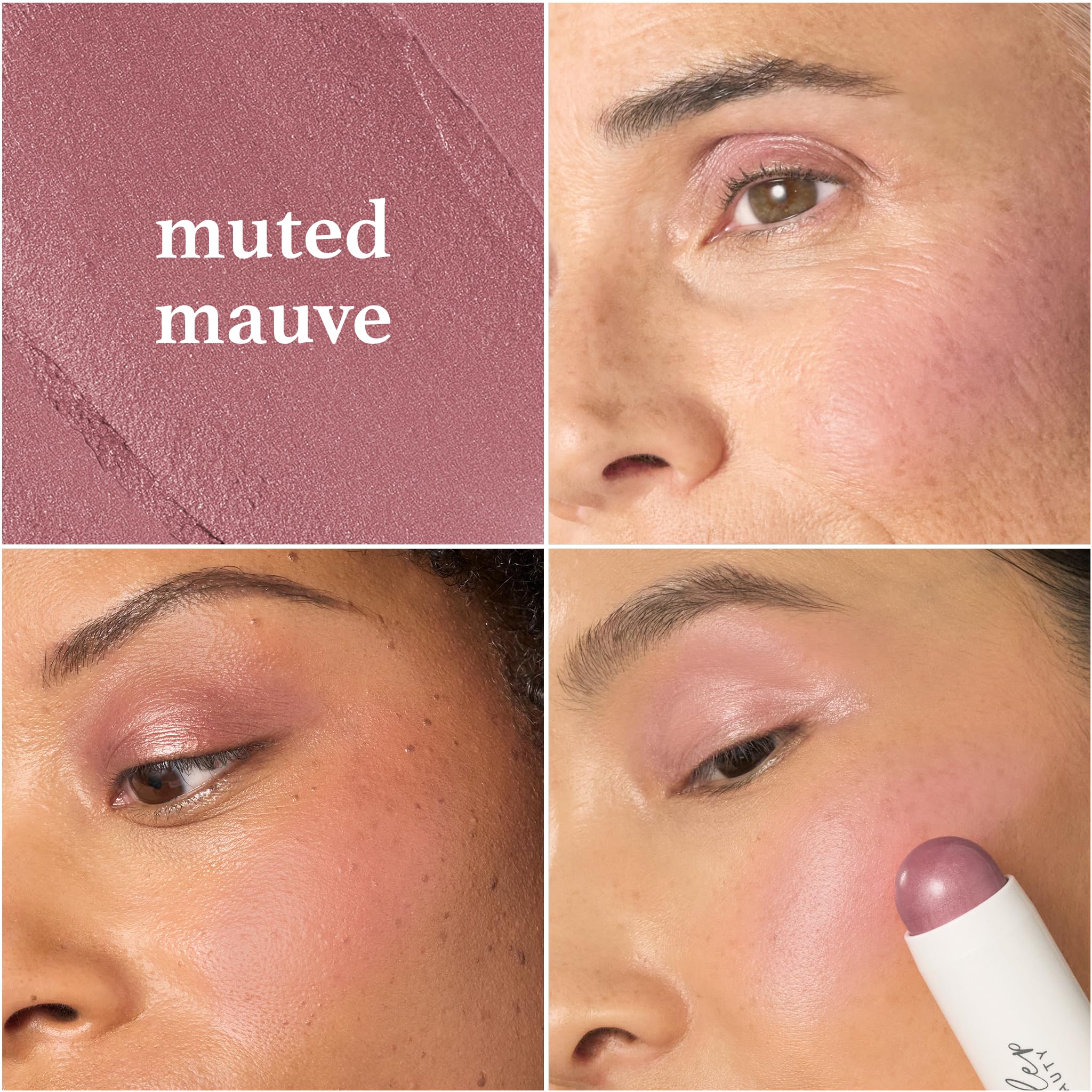 Julep Skip The Brush Cream to Powder Blush Stick - Muted Mauve - Blendable and Buildable Color - 2-in-1 Blush and Lip Makeup Stick - Image 9