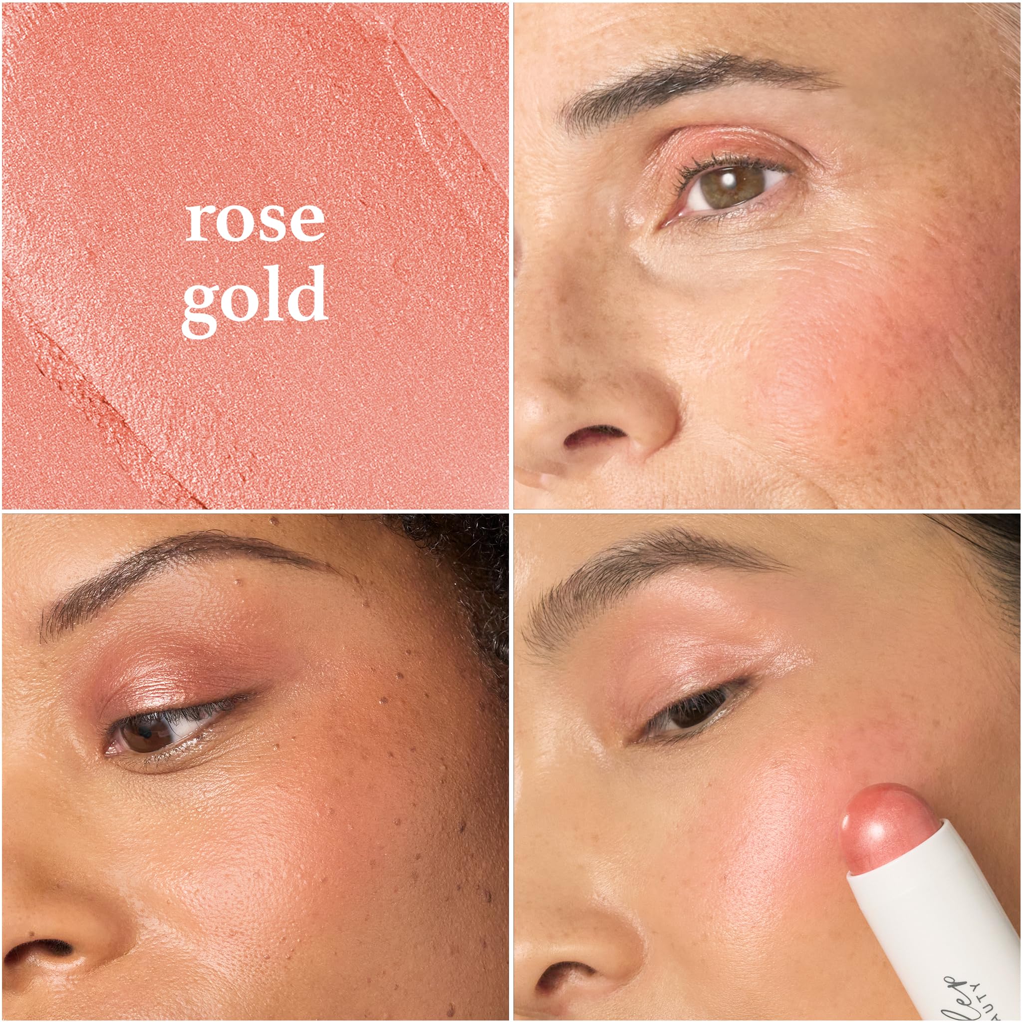 Julep Skip The Brush Cream to Powder Blush Stick - Rose Gold - Blendable and Buildable Color - 2-in-1 Blush and Lip Makeup Stick - Image 9