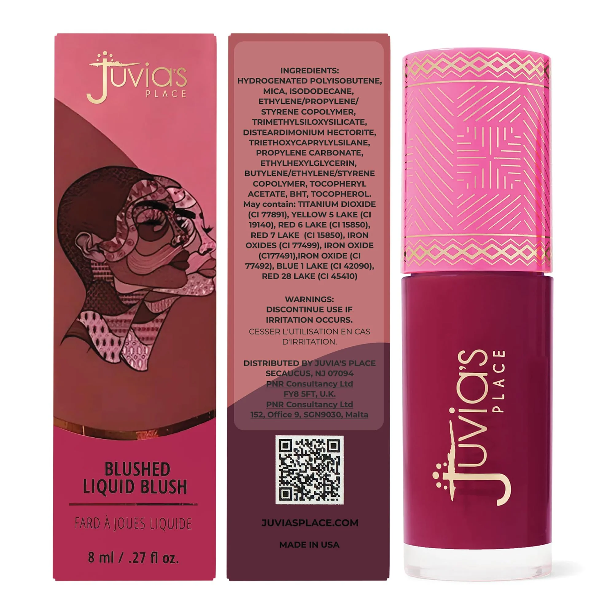 Juvia's Place Blushed Liquid Blush SweetBerries - Dewy Tint Cheeks Makeup Glow Pigment Effortless Beauty Long Lasting Cosmetics Soft Creamy Natural Buildable All Skin Color Light Flawless Finish Blend - Image 2