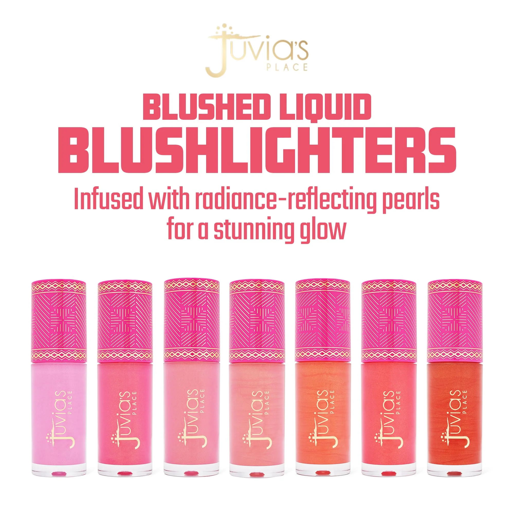 Juvia's Place Blushed Liquid BlushLighter - Rosey Posey Glow - Liquid Blush for Cheeks with Luminous Glow, Long-Wearing, Buildable, Easy to Blend & Highly Pigmented Makeup - Image 8