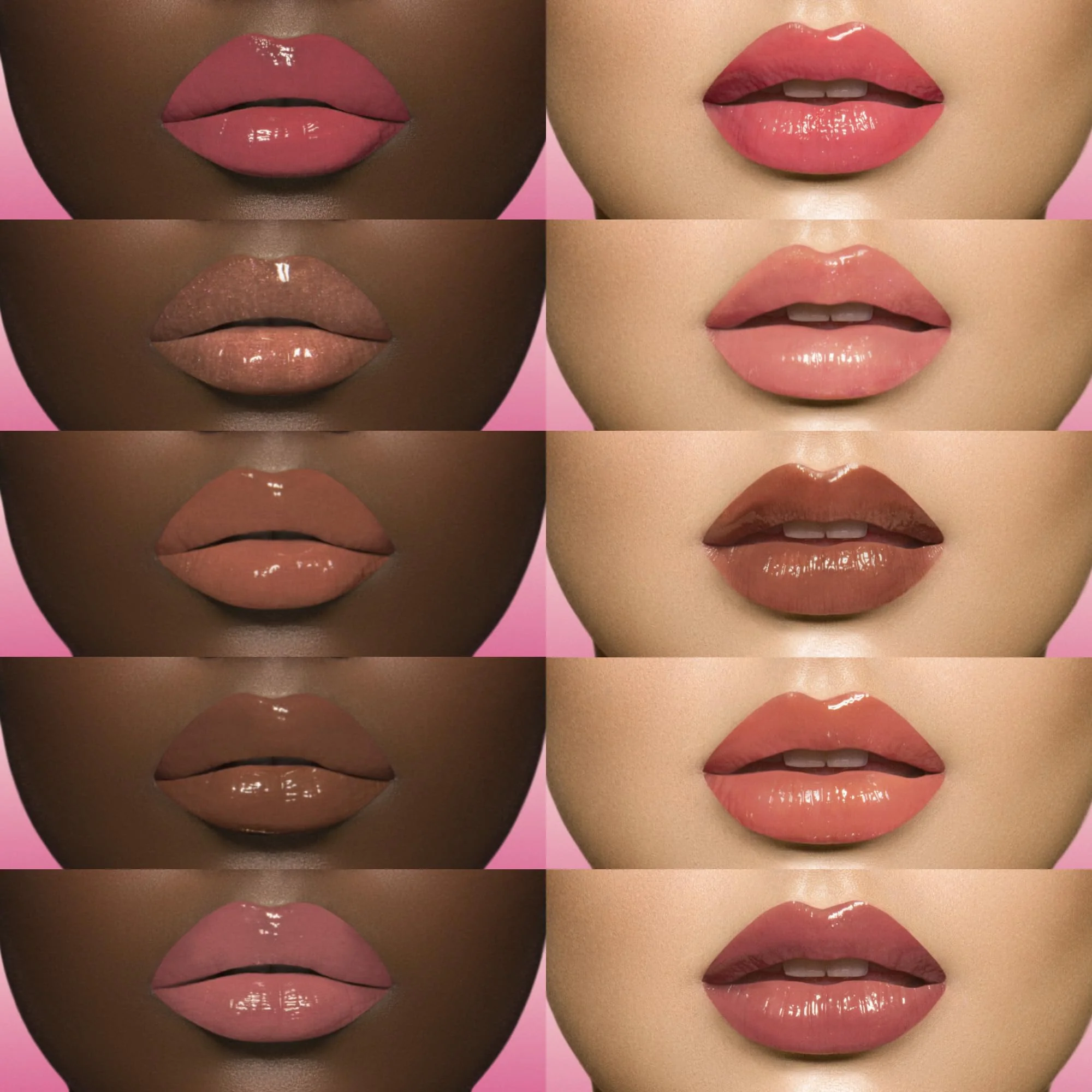 Juvia's Place Candy Shop Lip Gloss: Neopolitan - High-Shine Plumper for a Hydrating & Non-Sticky Glossy Pout, For a Moisturizing and Long-Lasting Creamy Plump & Nourished richly Glow - Image 5