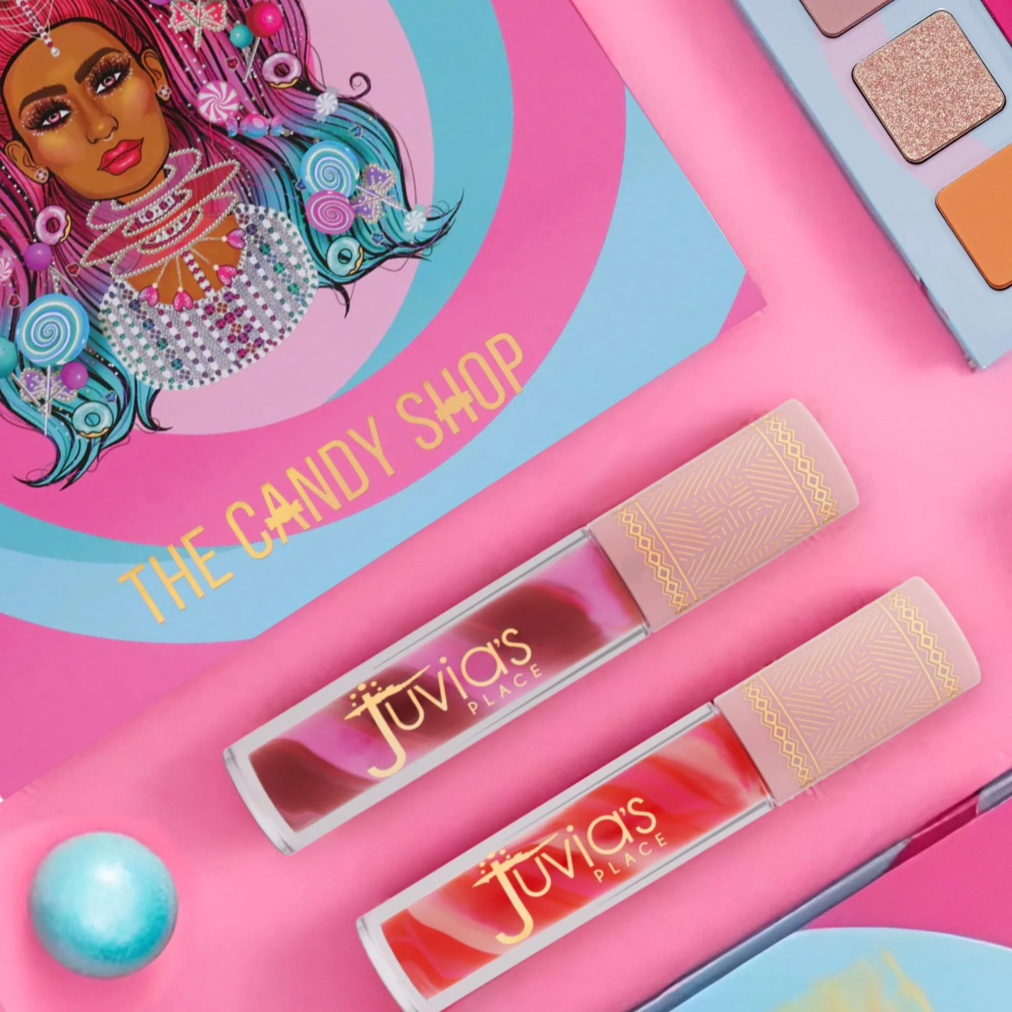 Juvia's Place Candy Shop Lip Gloss: Strawberry N Cream - High-Shine Plumper for a Hydrating & Non-Sticky Glossy Pout, For a Moisturizing and Long-Lasting Creamy Plump & Nourished richly Glow - Image 2
