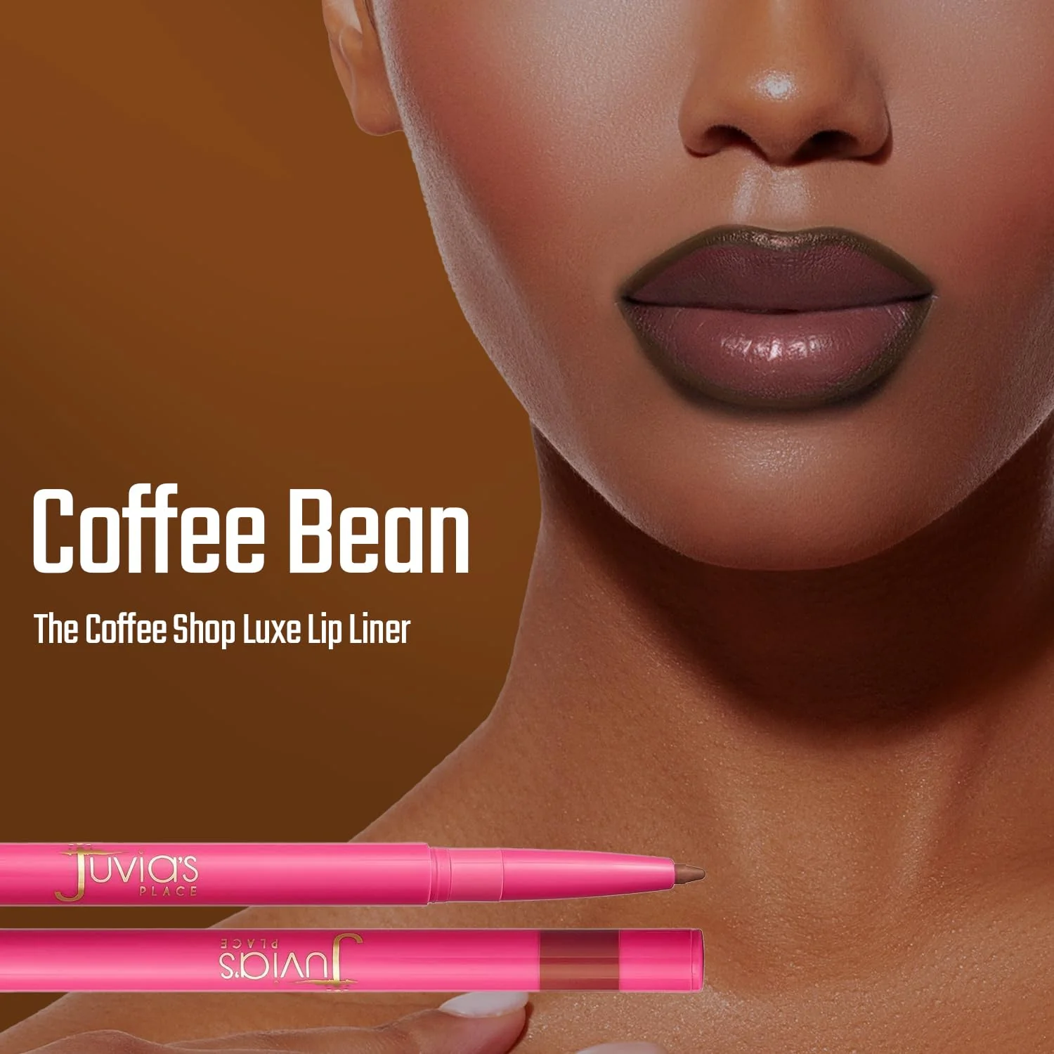 Juvia's Place Coffee Shop Luxe Lip Liner: Coffee Bean - Colorstay Matte Finish Lip Pencil, Makeup for Natural Long Lasting Beauty and Sensational Wear, Lip Stain Kiss Proof Cometics - Image 5