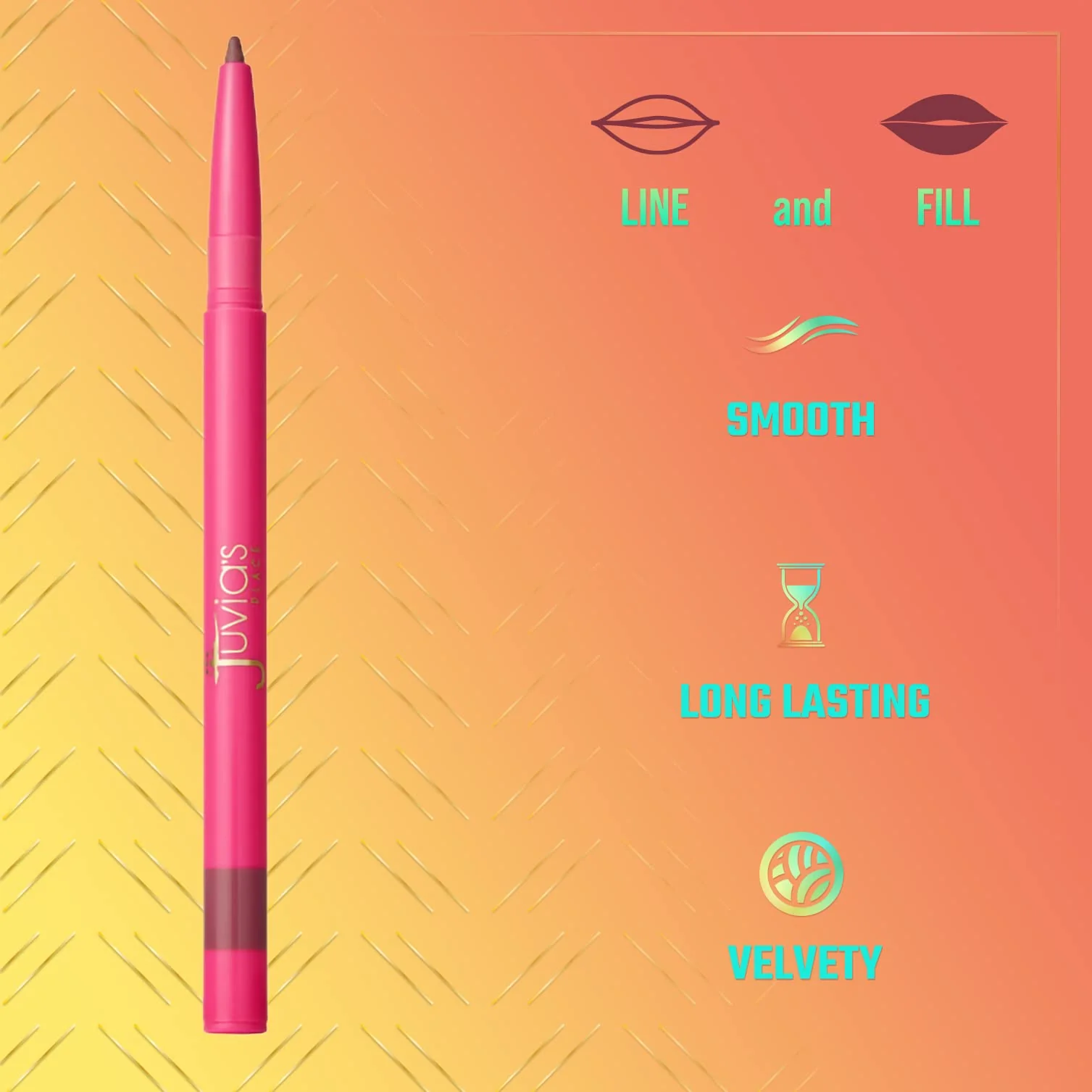 Juvia's Place Coffee Shop Luxe Lip Liner: Lush - Colorstay Matte Finish Lip Pencil, Makeup for Natural Long Lasting Beauty and Sensational Wear, Lip Stain Kiss Proof Cometics - Image 9