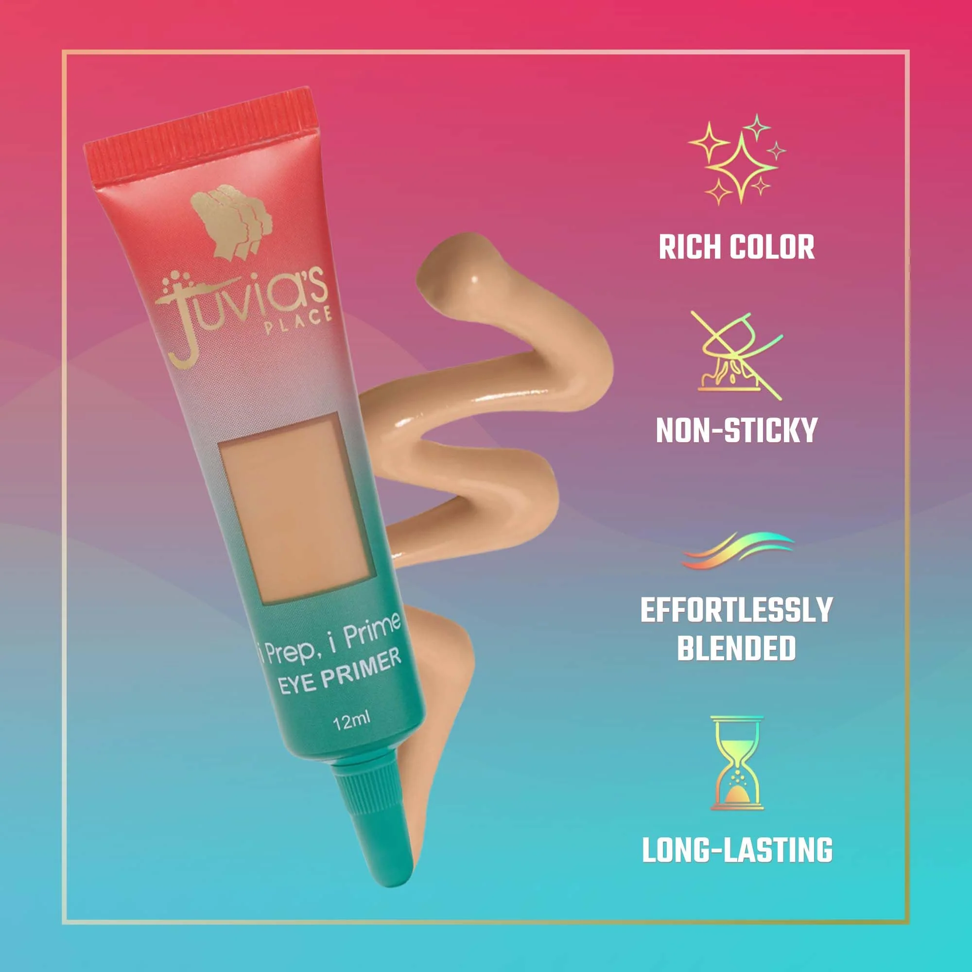 Juvia's Place i Prep, i Prime Eyeshadow Primer - Cream Base Eye, No Crease Eyeshadow, Eye Makeup Addition,Intensifying Glitter, Matte, Shimmer or Metallic Eyeshadow (Medium) - Image 5