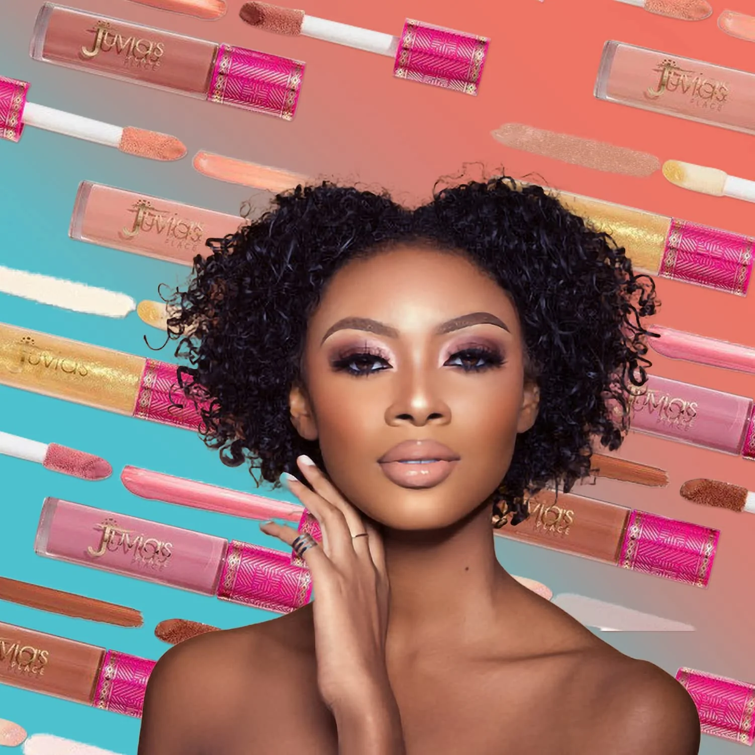 Juvia's Place Lip Gloss Reflect Caramel Rose, Warm Toned Soft Brown, Smooth and Creamy Long Lasting Non-Sticky Luscious High Shine Glow, 16 oz, - Image 3