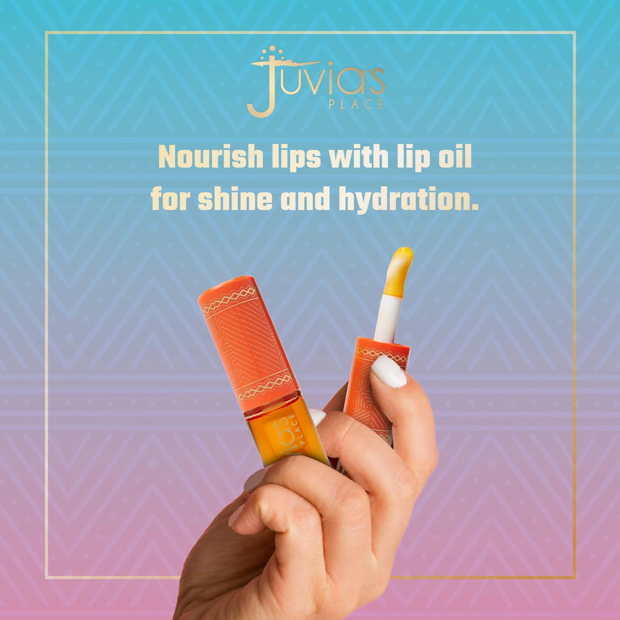 Juvia's Place Magic Lip Oil - Sweet Orange - Smooth, Hydrating w/Vitamin E for Soft, Glossy, Juicy Lips - Infused with Fruit Extracts - Tinted, Shimmering, Lightweight & Non-sticky Lip Oil for Summer - Image 5