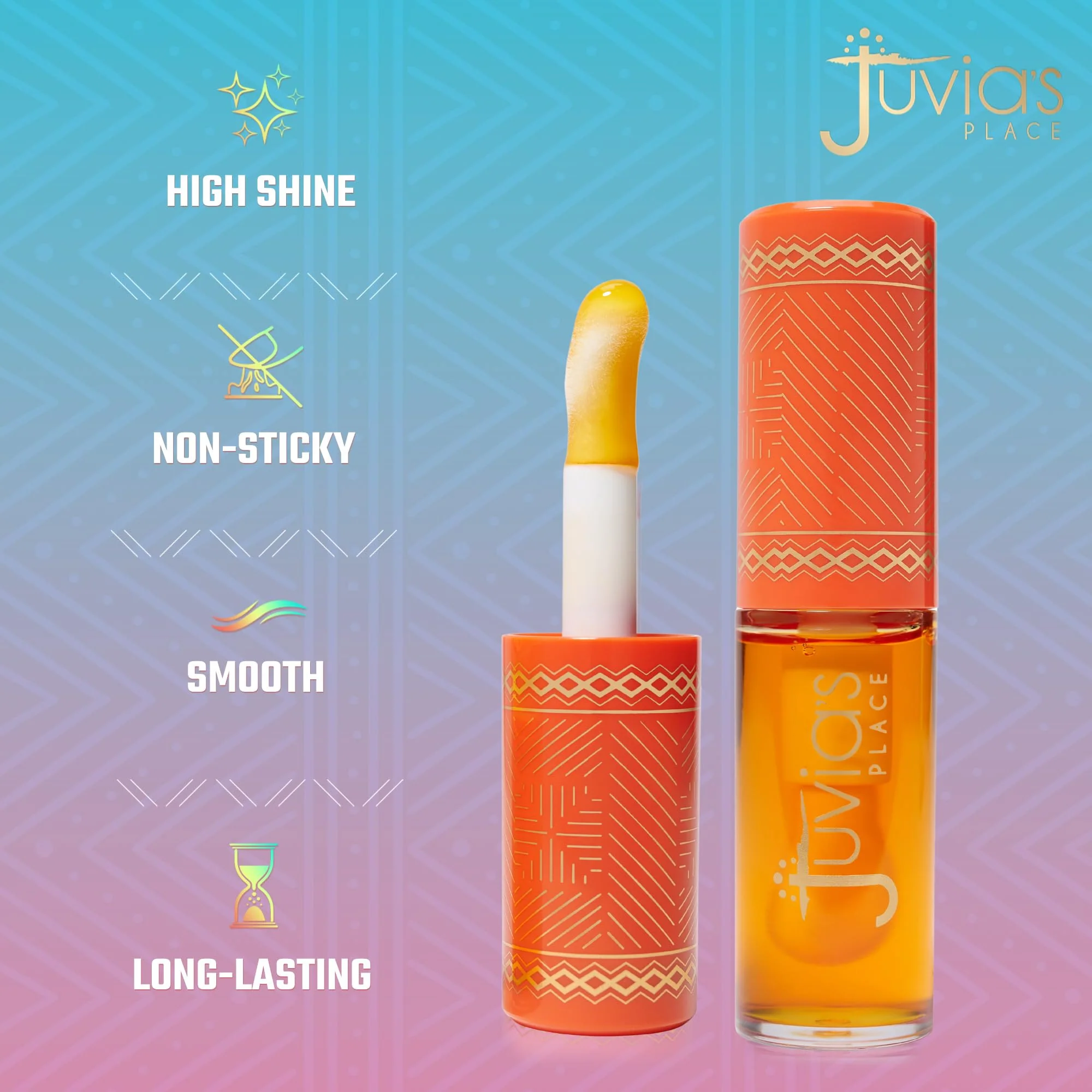 Juvia's Place Magic Lip Oil - Sweet Orange - Smooth, Hydrating w/Vitamin E for Soft, Glossy, Juicy Lips - Infused with Fruit Extracts - Tinted, Shimmering, Lightweight & Non-sticky Lip Oil for Summer - Image 6
