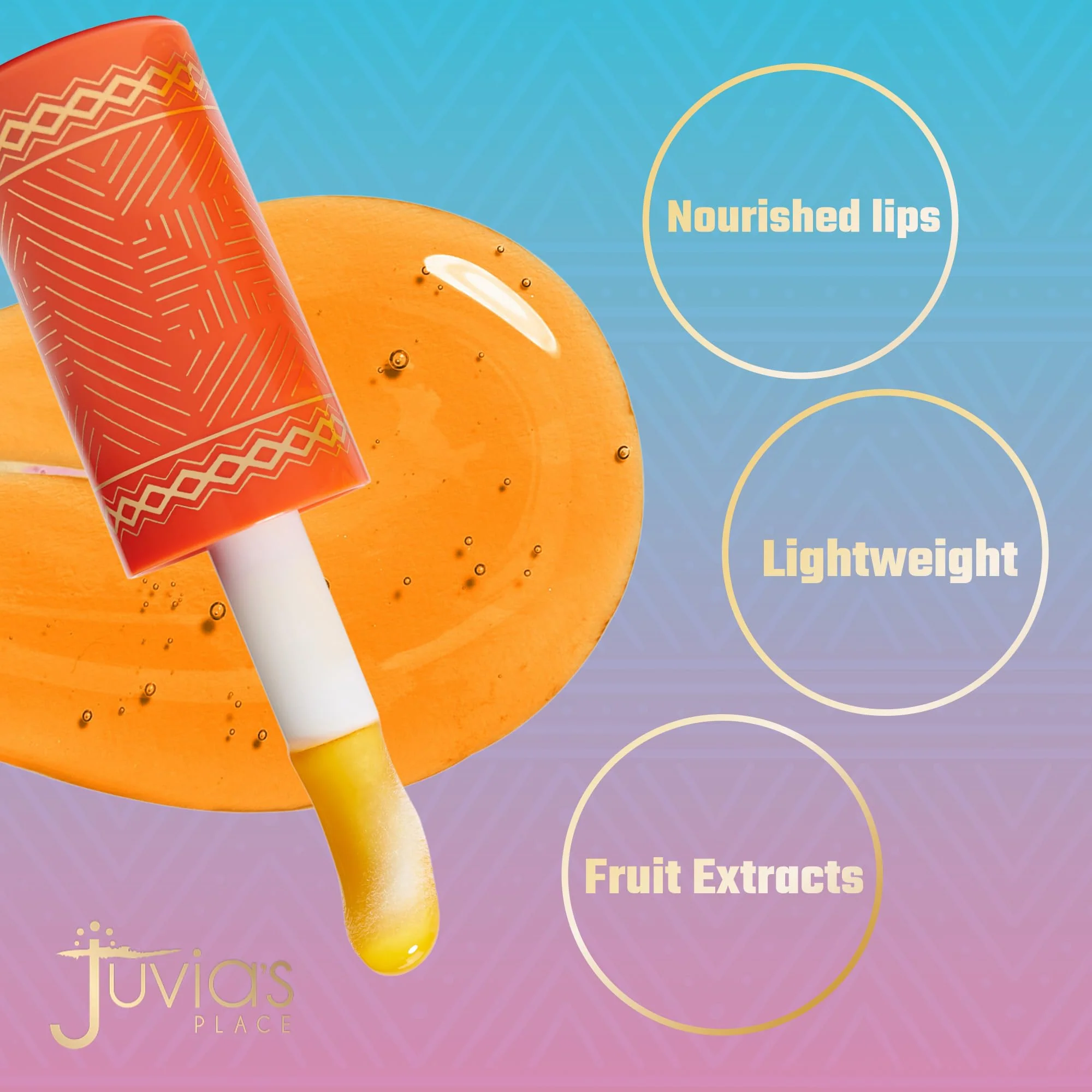 Juvia's Place Magic Lip Oil - Sweet Orange - Smooth, Hydrating w/Vitamin E for Soft, Glossy, Juicy Lips - Infused with Fruit Extracts - Tinted, Shimmering, Lightweight & Non-sticky Lip Oil for Summer - Image 7