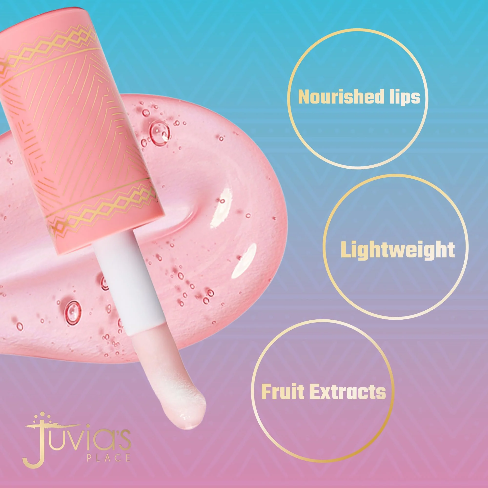 Juvia's Place Magic Lip Oil - Watermelon - Smooth, Hydrating with Vitamin E for Soft, Glossy, Juicy Lips - Infused with Fruit Extracts - Tinted, Shimmering, Lightweight & Non-sticky Lip Oil for Summer - Image 8