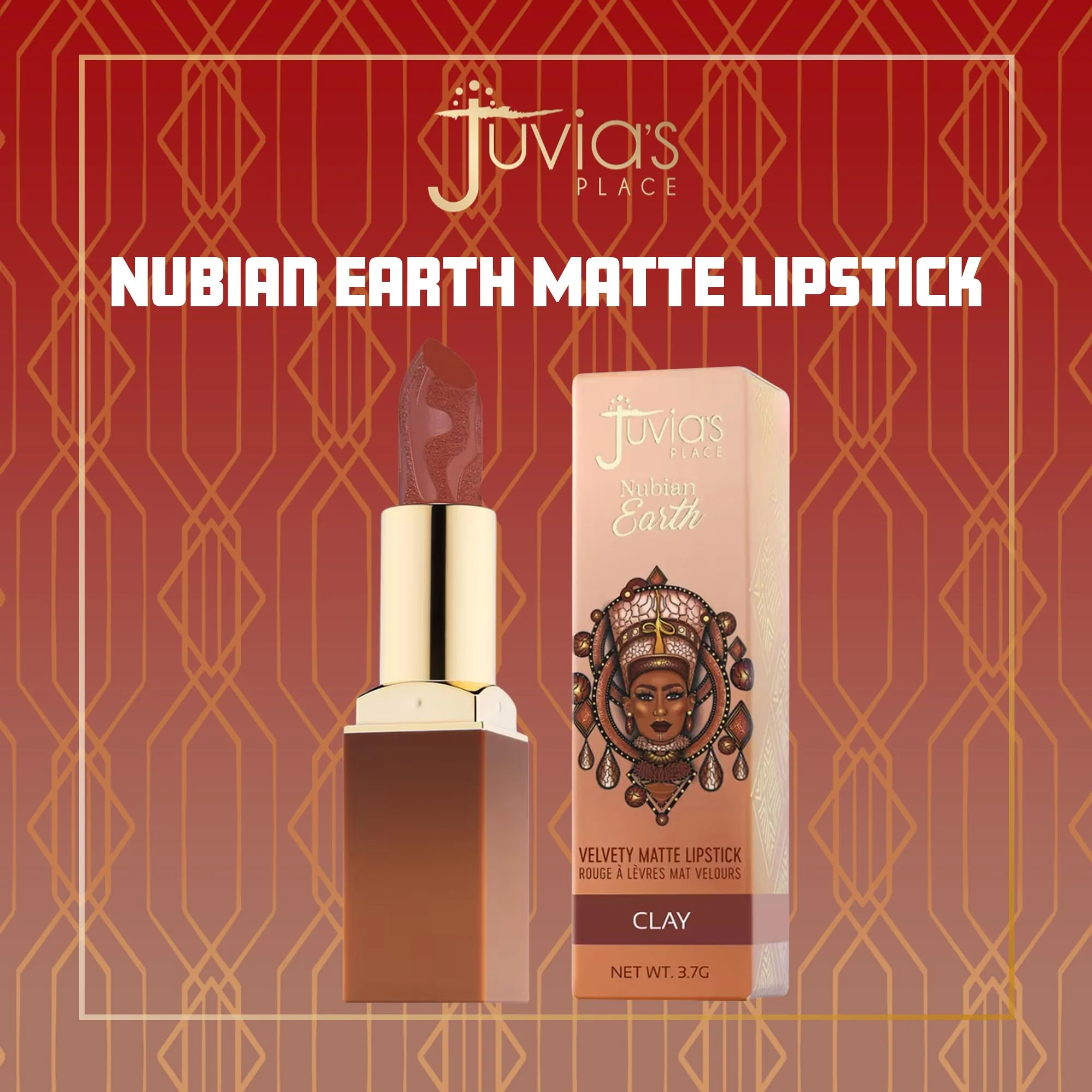 Juvia's Place Nubian Earth Matte Lipstick Clay - Hydrating Long-lasting Lipstick, Richly Pigmented Lip Makeup, Creamy with Matte Finish Beauty & Lip Care Product - Image 5